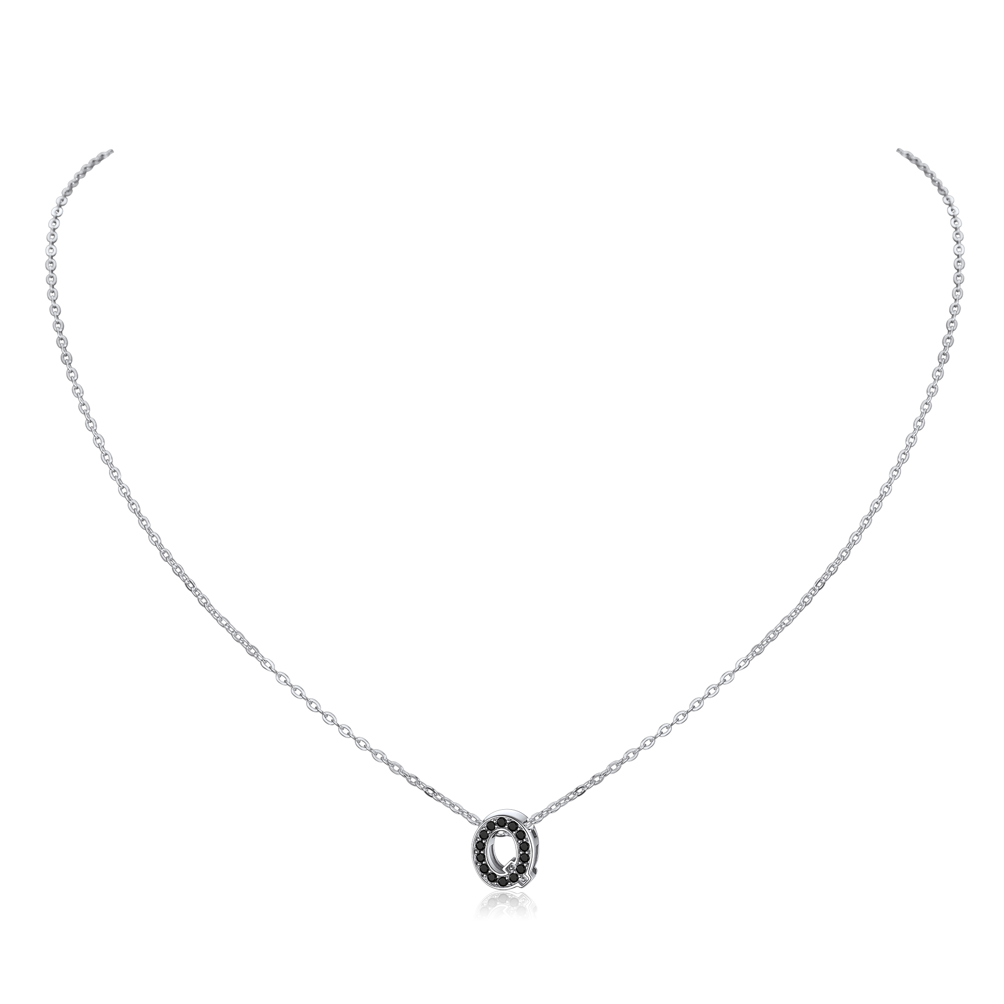 Cubic Zirconia Initial Necklace