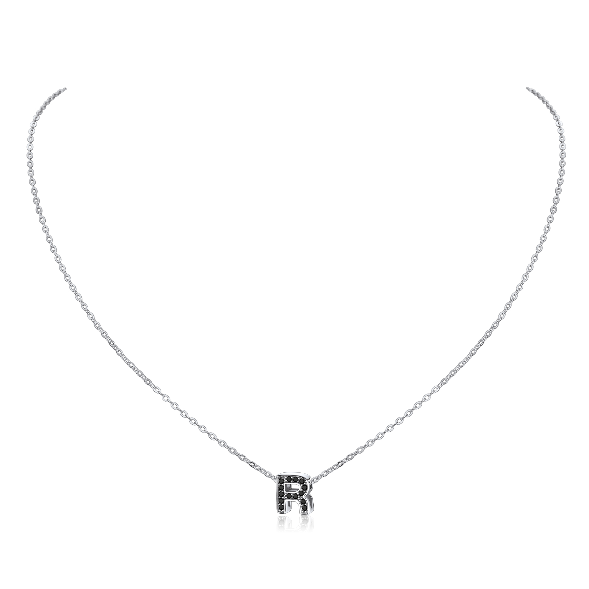 Cubic Zirconia Initial Necklace