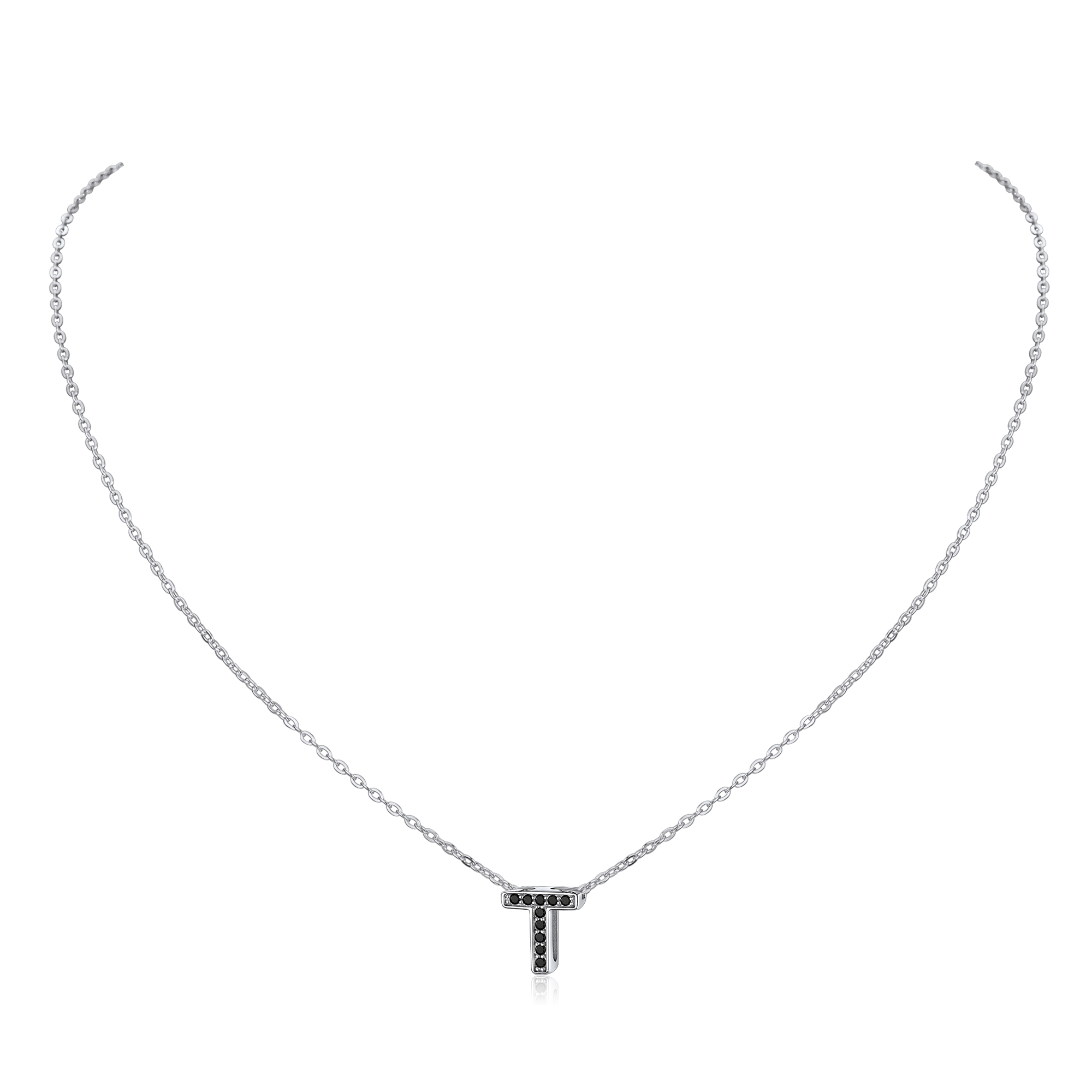 Cubic Zirconia Initial Necklace