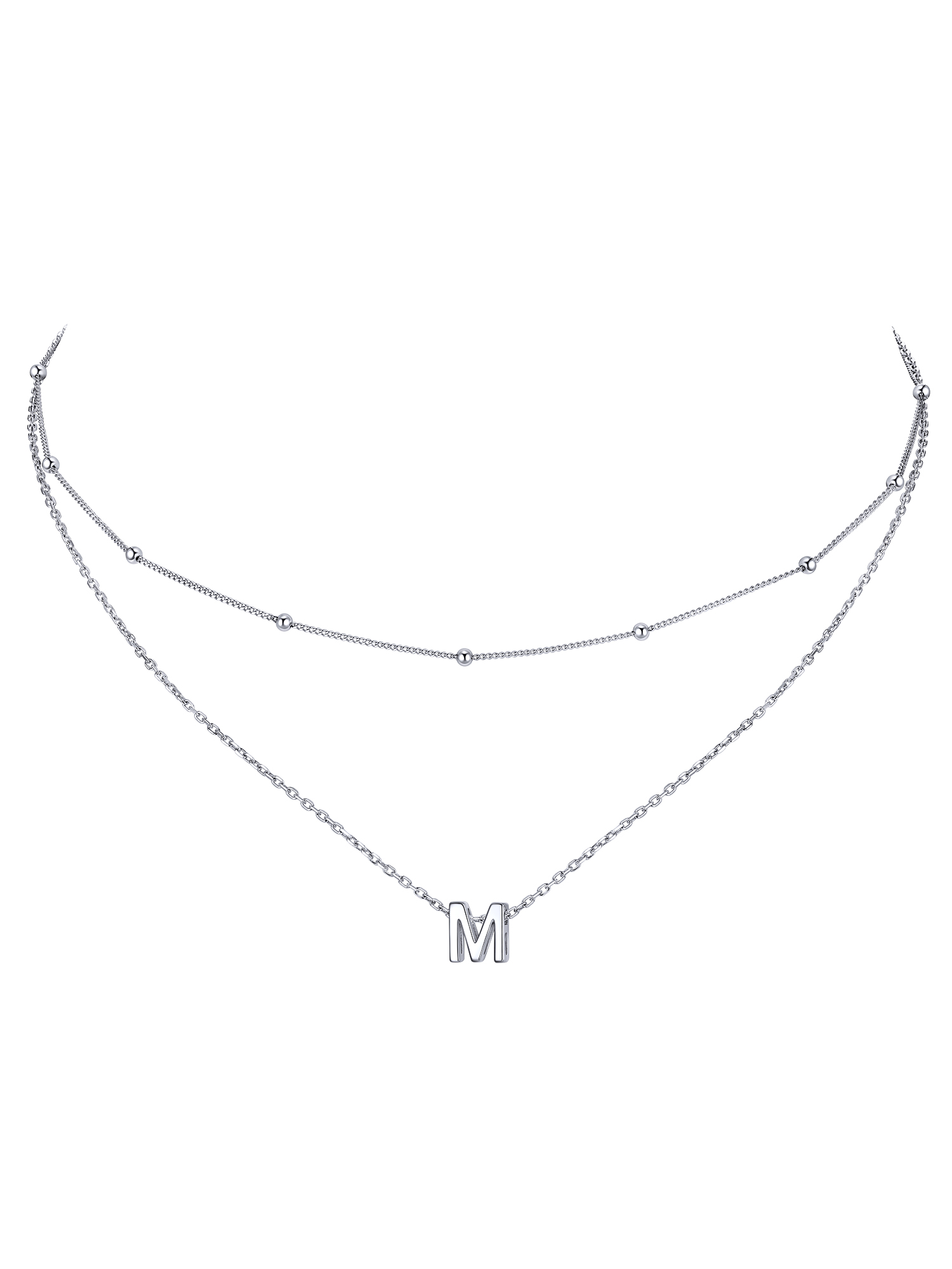 Dainty Layered Initial Necklace
