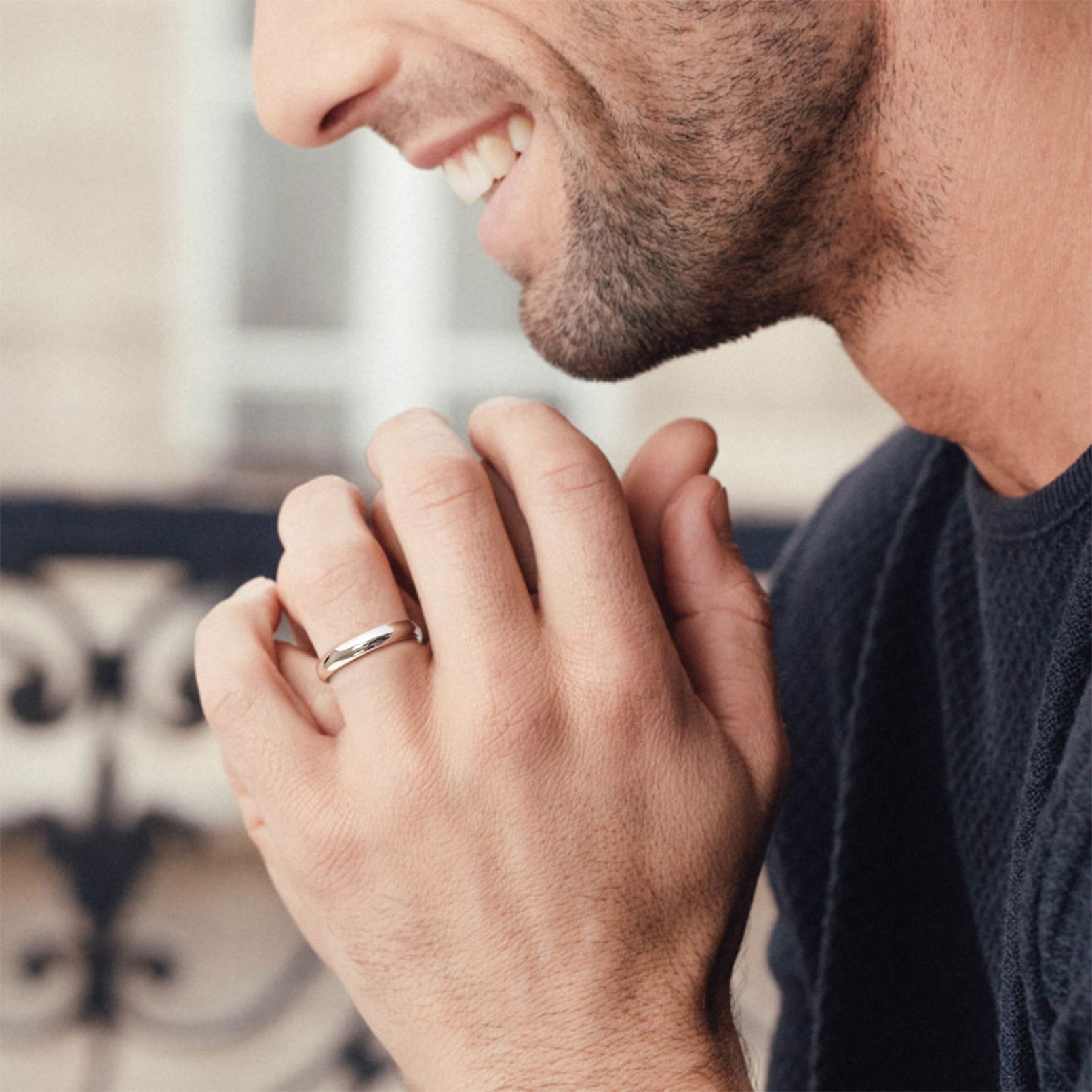 Eternity Open Adjustable Rings for Men, Father, boyfriend, teenager, husband