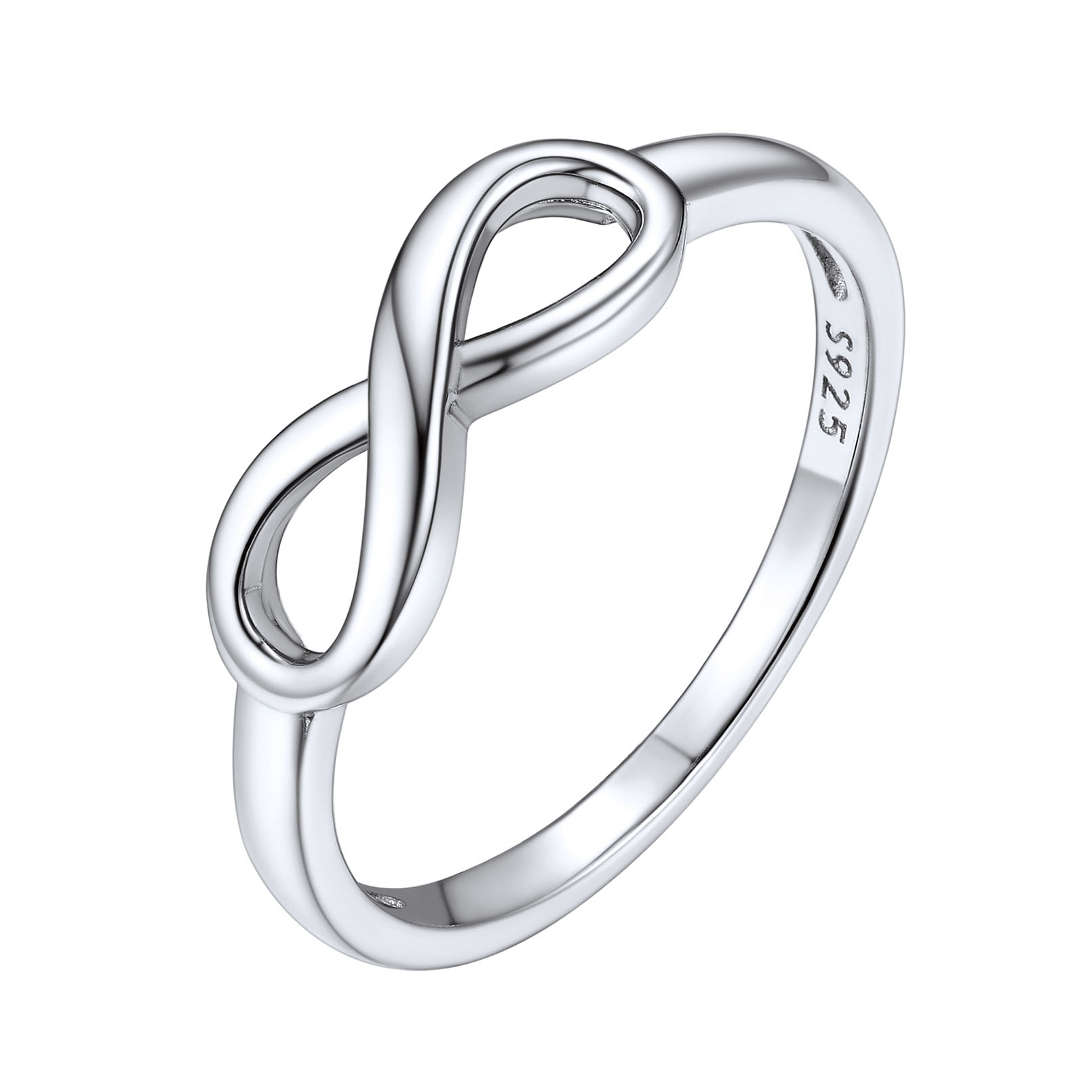 High Polish Simple Infinity Knot Rings