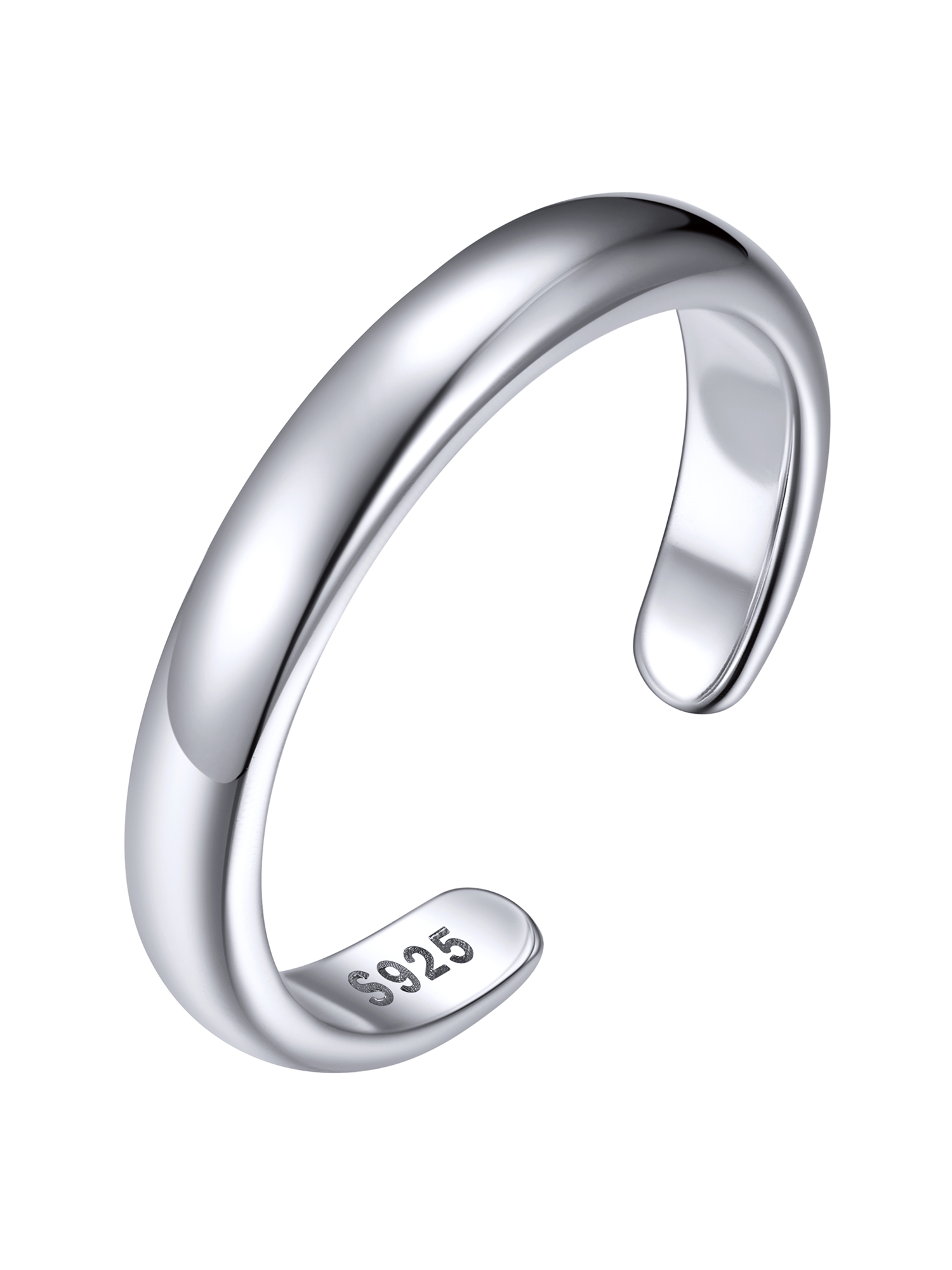 Minimalist Thin Band Open Toe Rings 