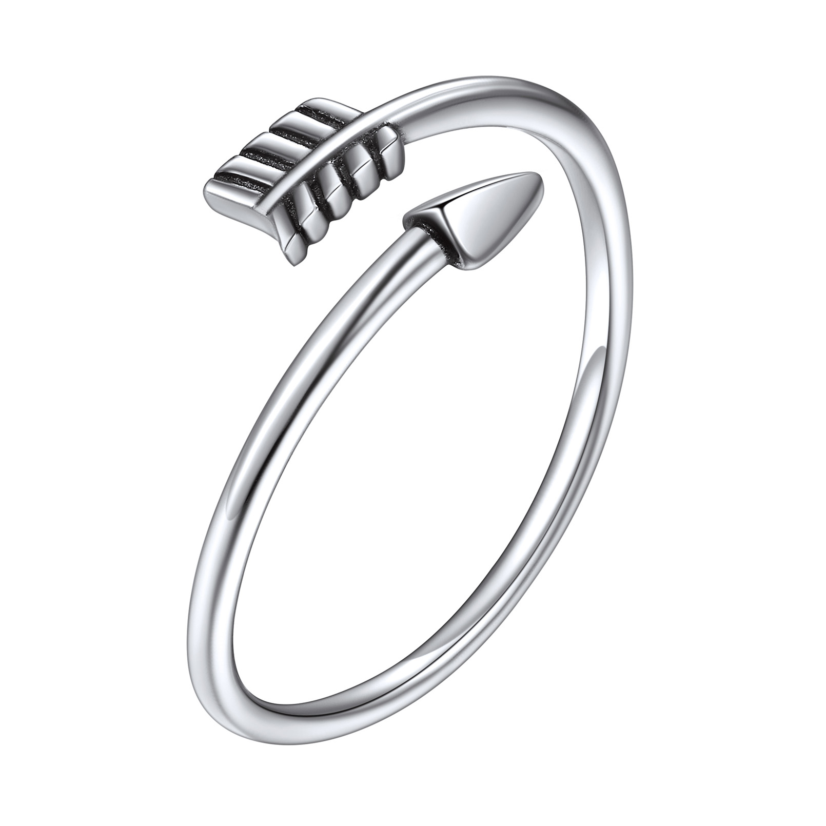 Adjustable Simple Vintage Arrow Open Toe Rings