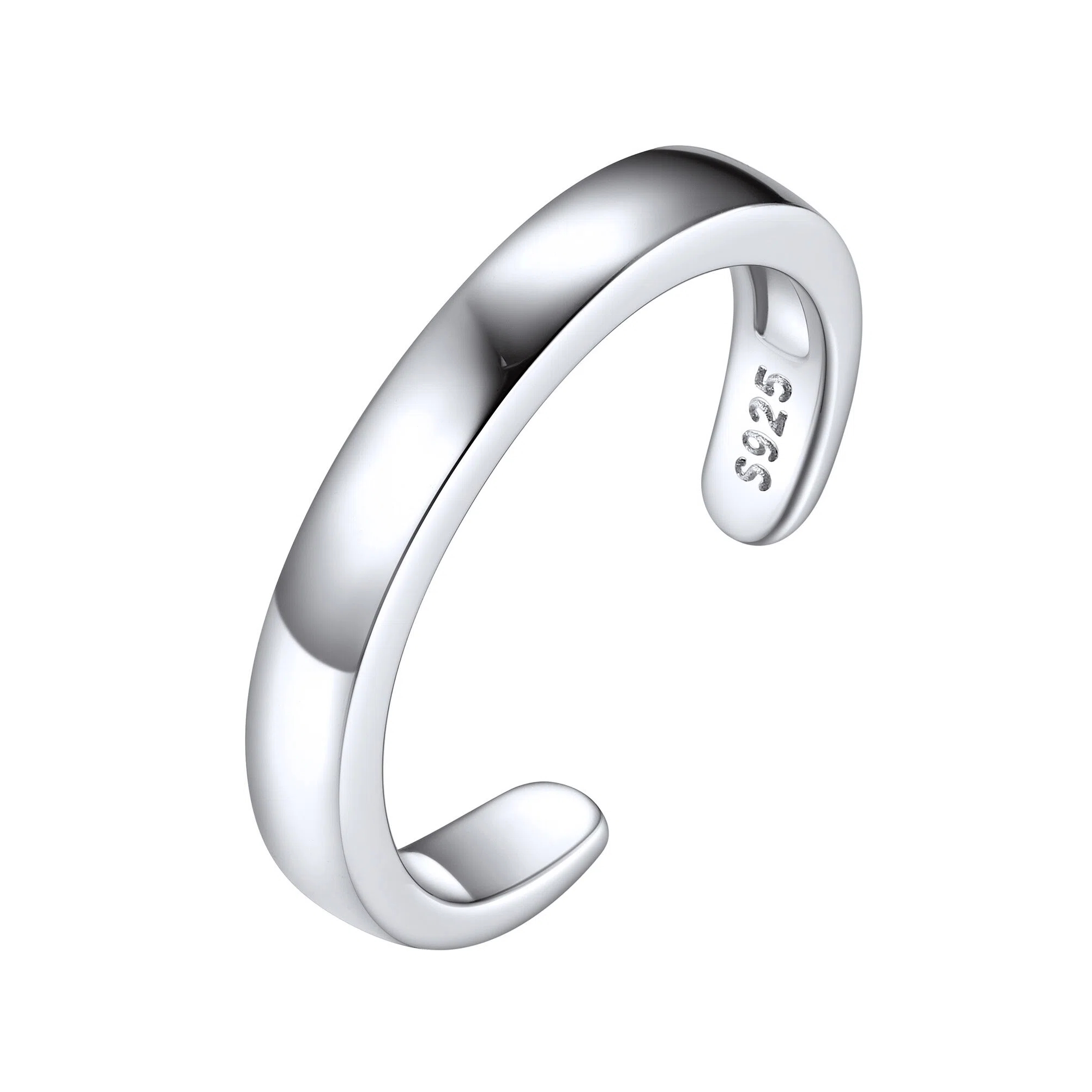 Simplicity Hypoallergenic Adjustable Open Toe Rings