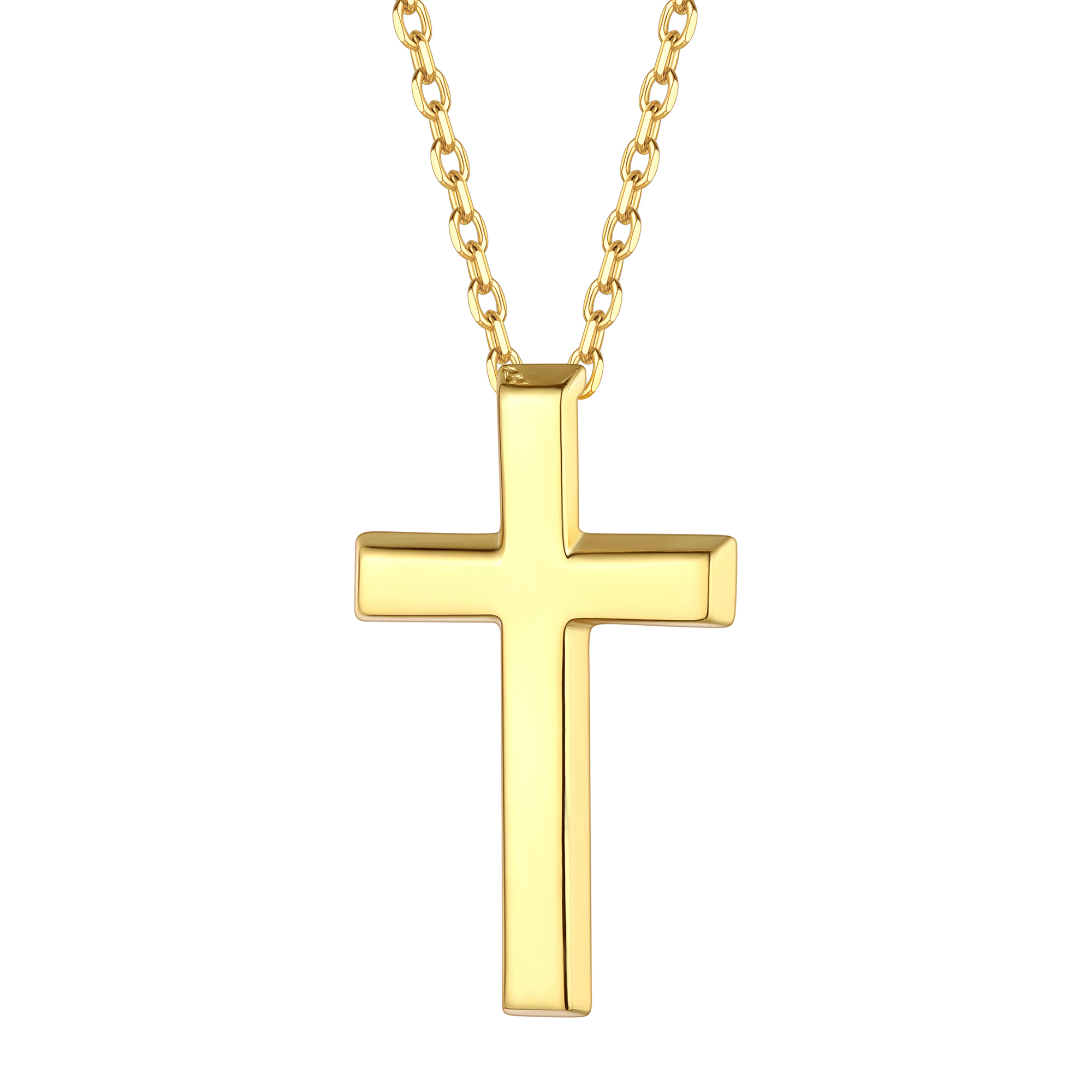 Cross Pendant Necklace in Gold