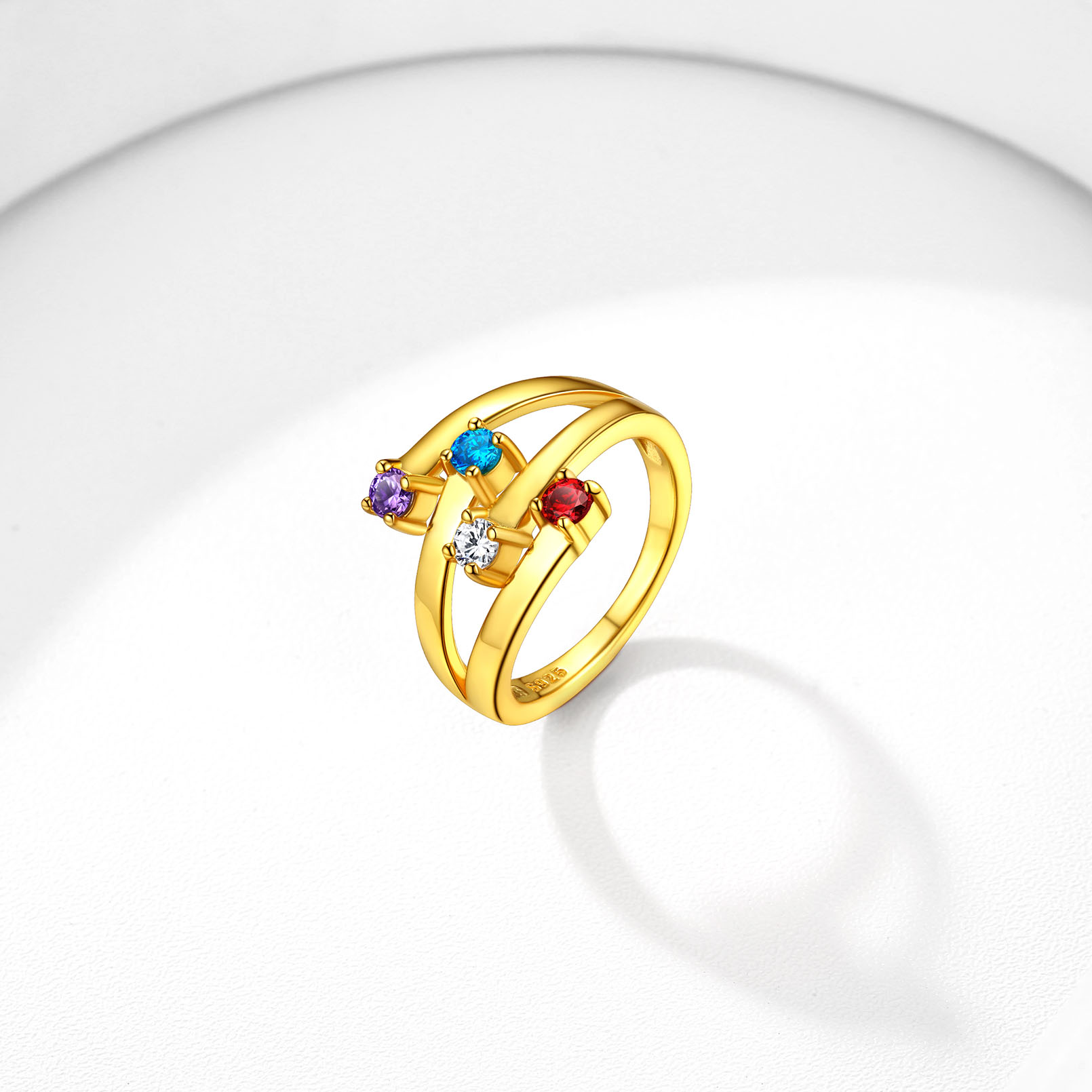Custom Birthstone Ring for Her