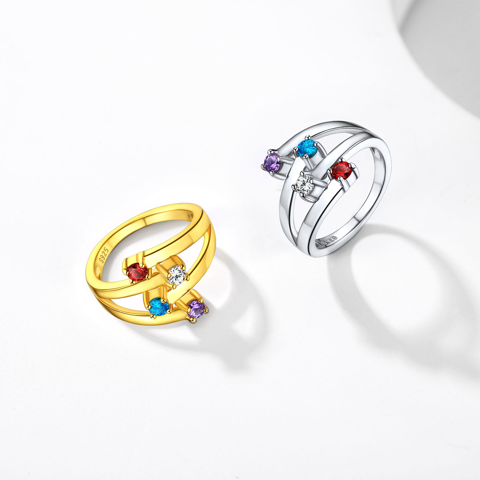 Custom Birthstone Ring for Her