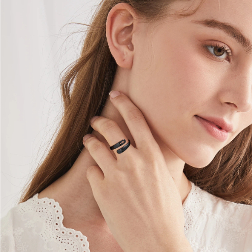 Custom Engraved Name Sterling Silver Teardrop Cross Ring For Her