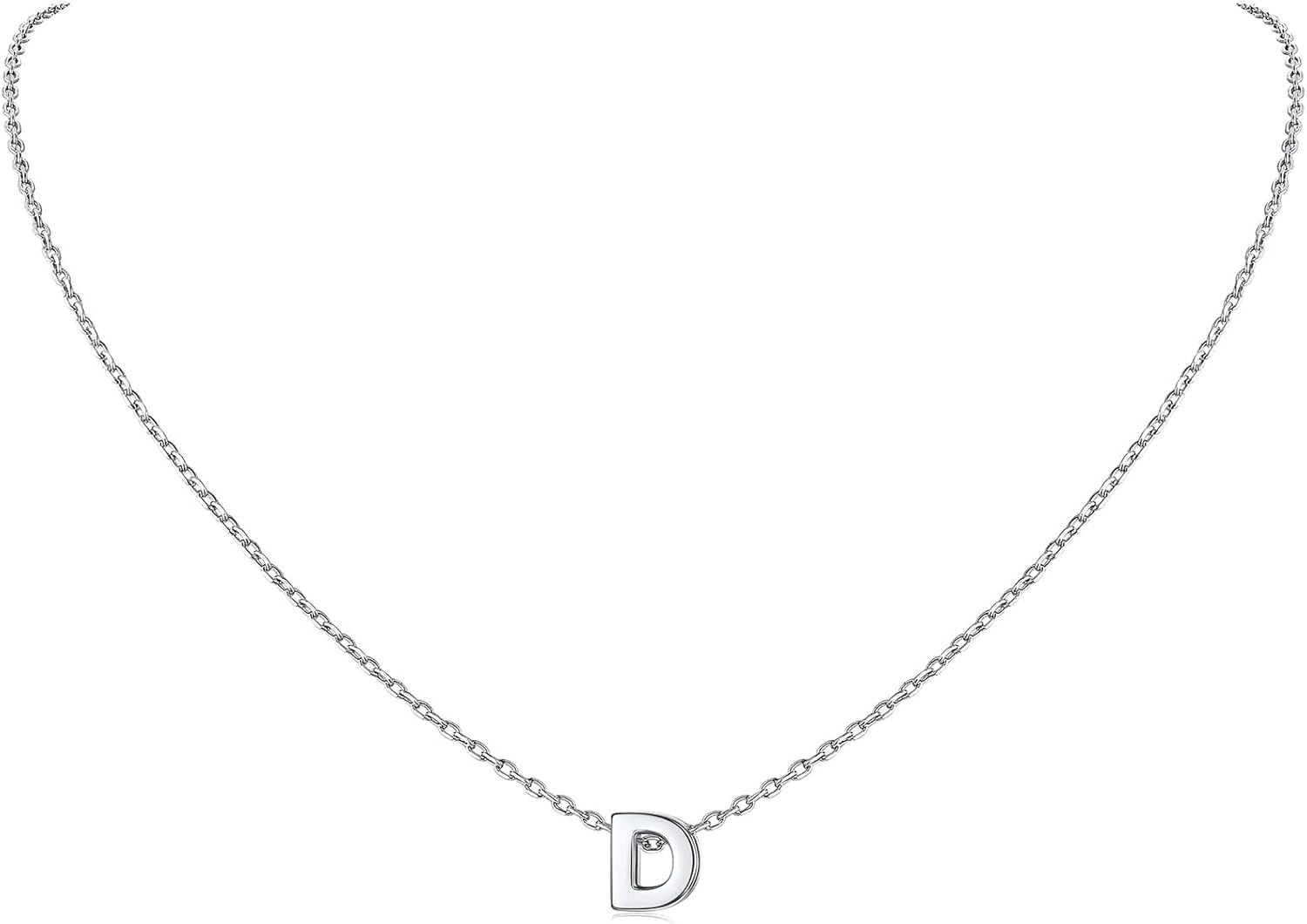 Initial Dainty Necklace for women, silver jewelry, A to Z  jewelry, gift idea
