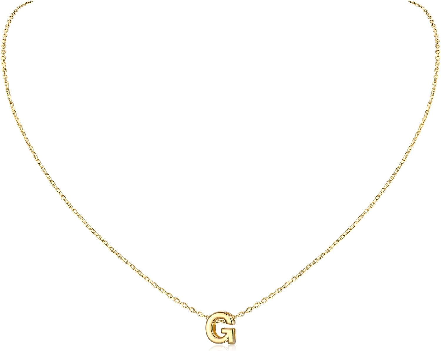 Initial Dainty Necklace for women, silver jewelry, A to Z  jewelry, gift idea