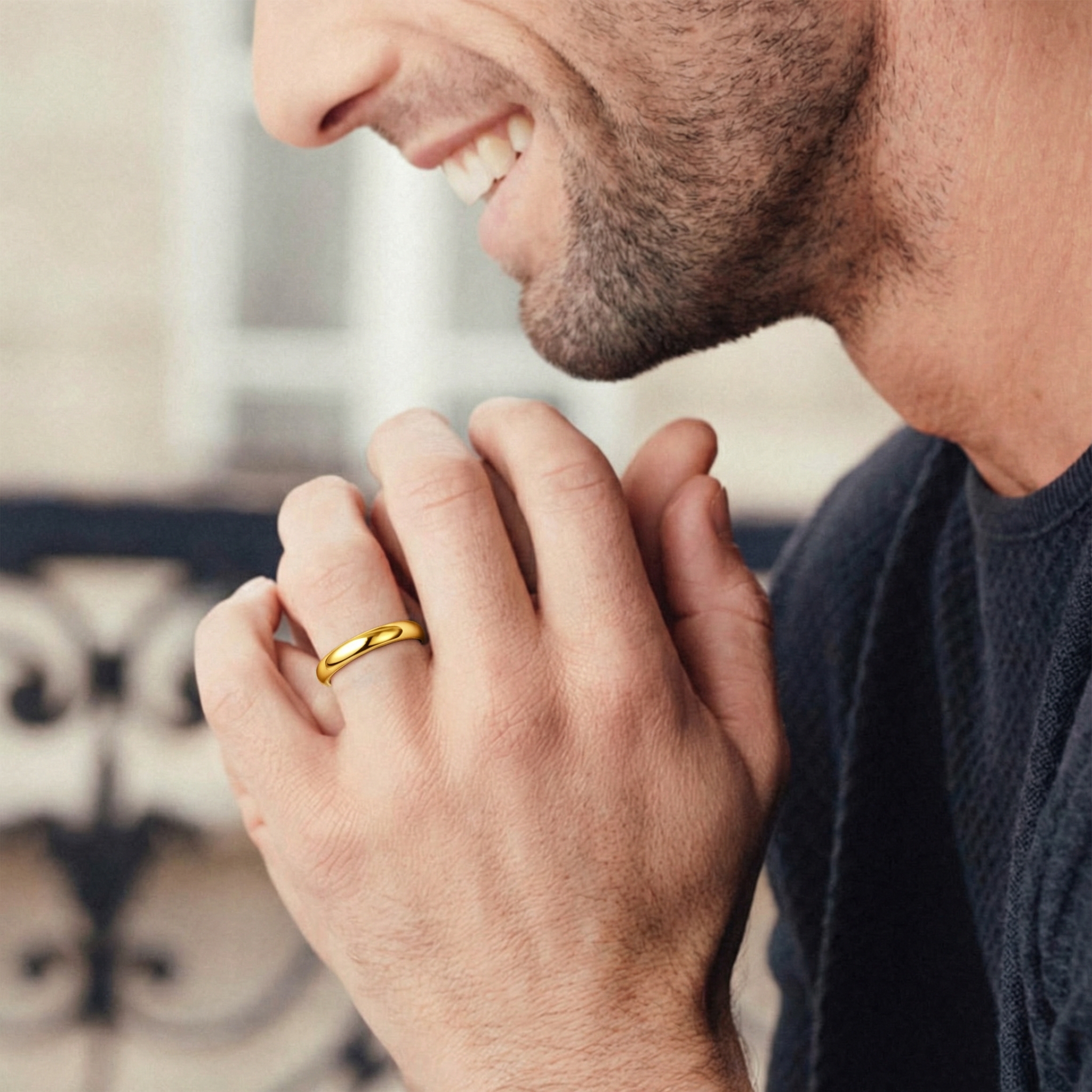 Eternity Open Adjustable Rings for Men, Father, boyfriend, teenager, husband