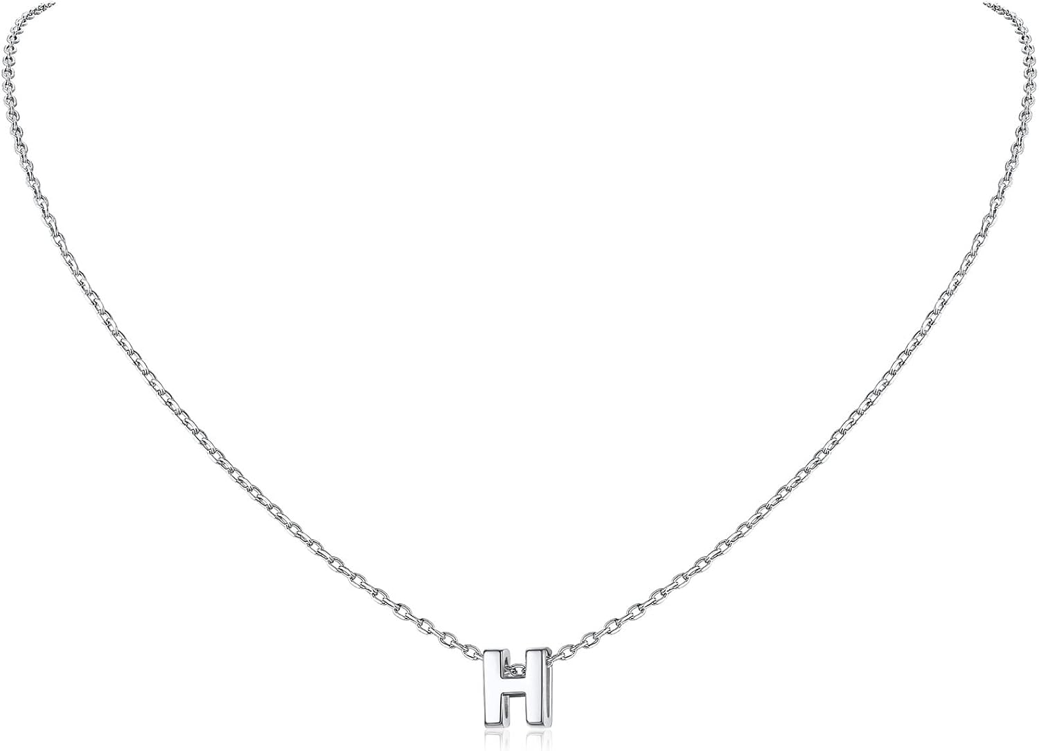 Initial Dainty Necklace for women, silver jewelry, A to Z  jewelry, gift idea