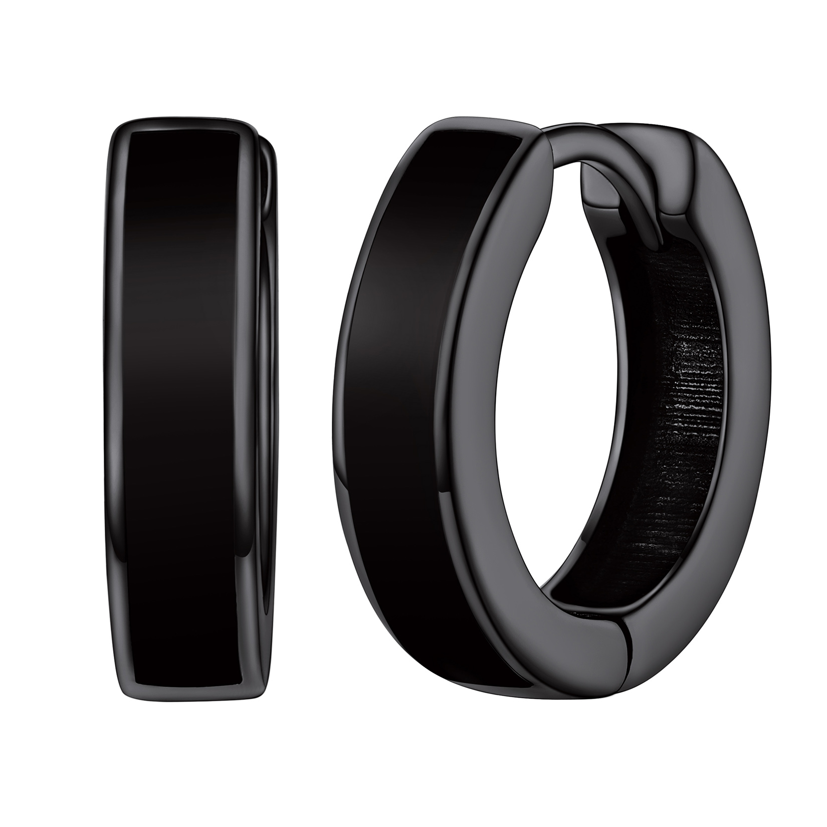 High Polised Lightweight Hoop Earrings