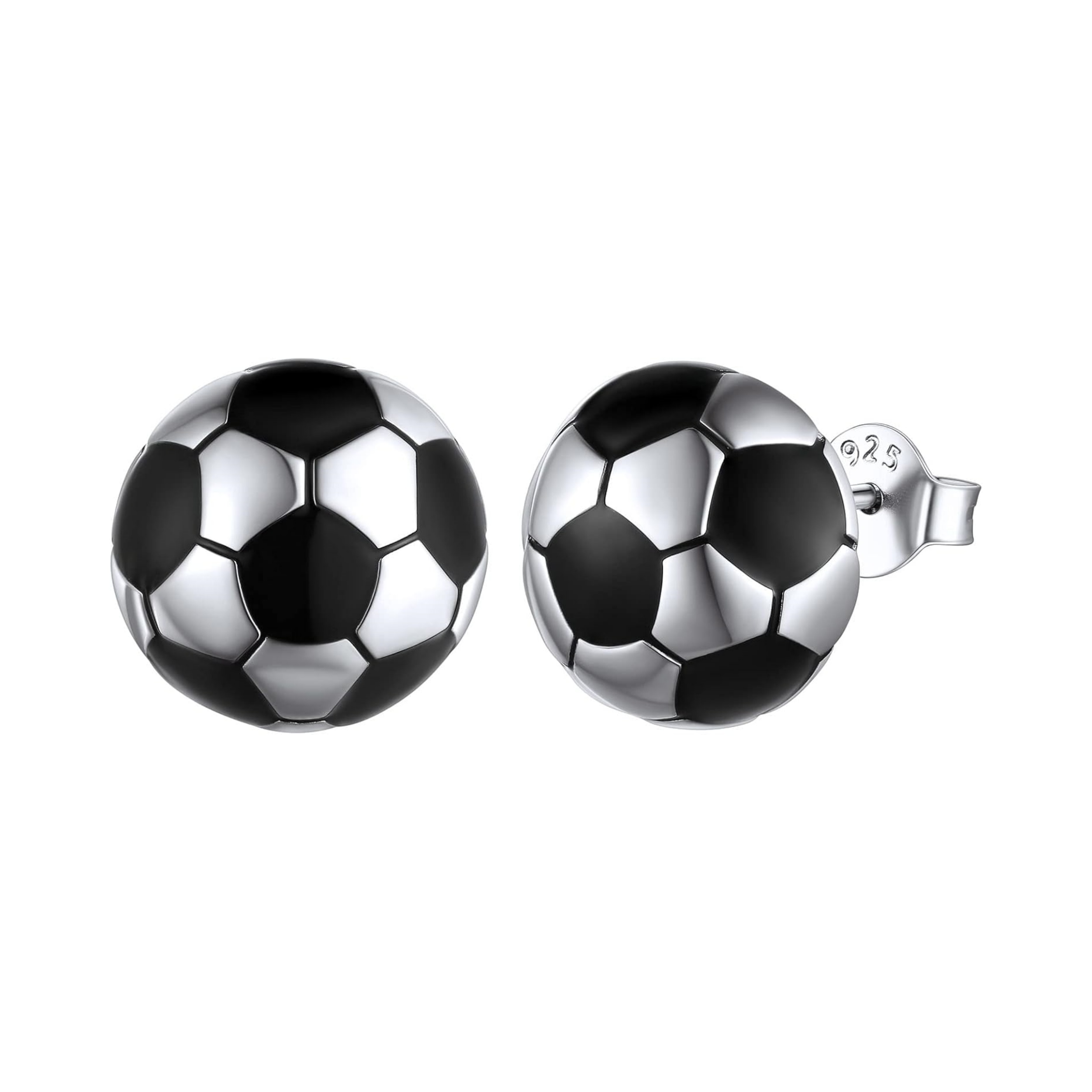 Hypoallergenic Soccer Stud Earrings 