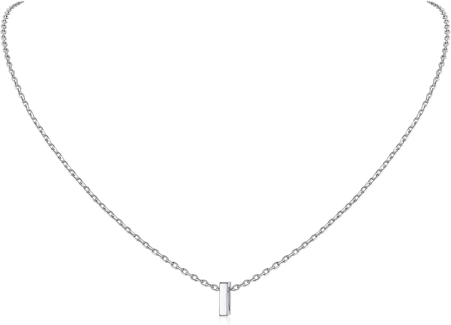 Initial Dainty Necklace for women, silver jewelry, A to Z  jewelry, gift idea