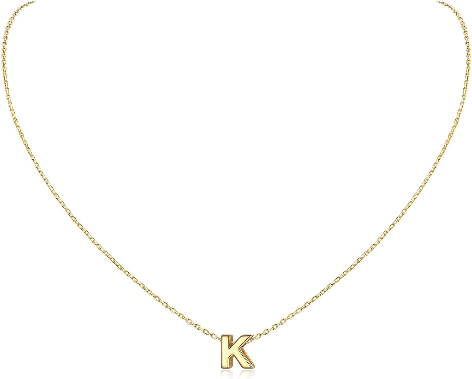 Initial Dainty Necklace for women, silver jewelry, A to Z  jewelry, gift idea