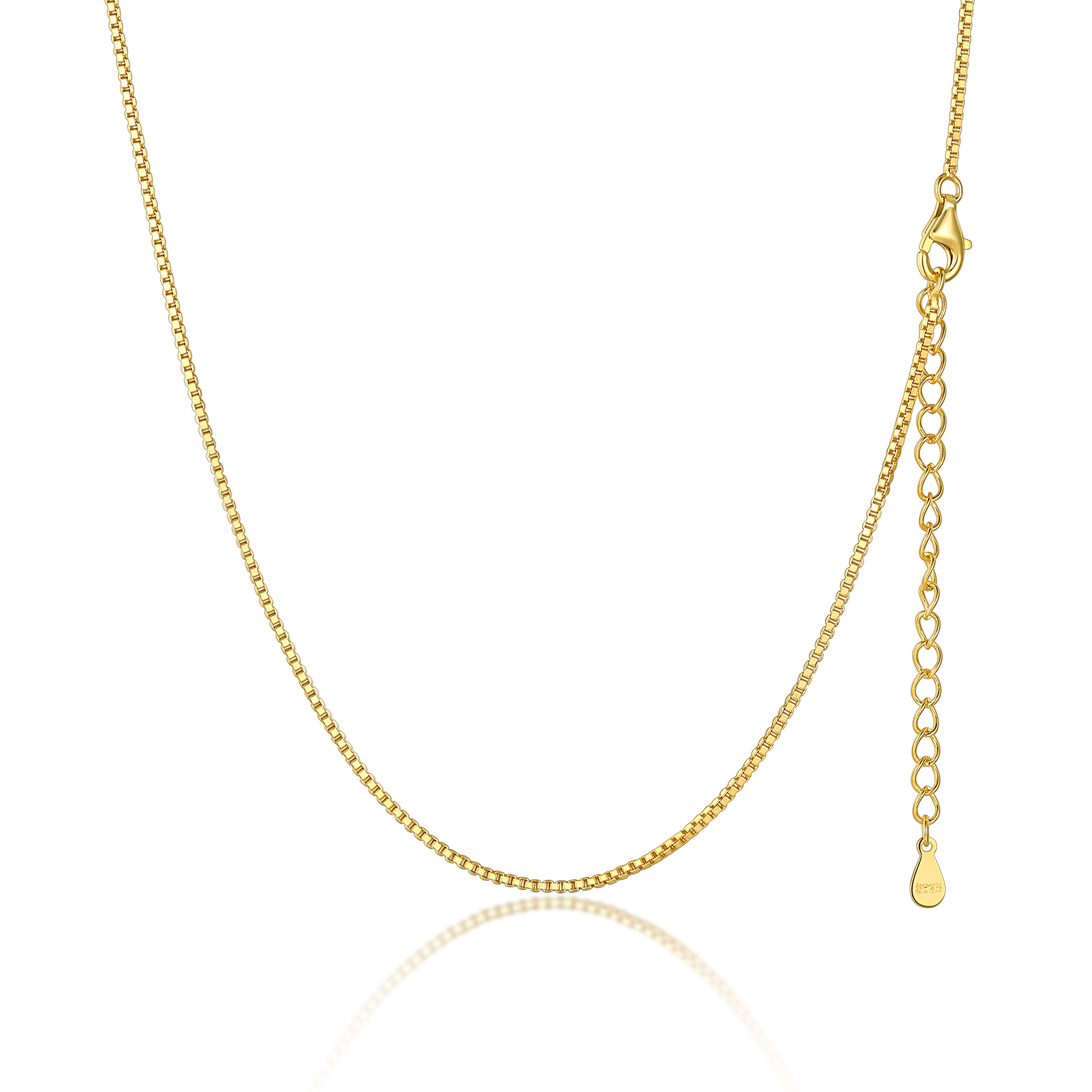 Thin Silver Cable Chain Necklace