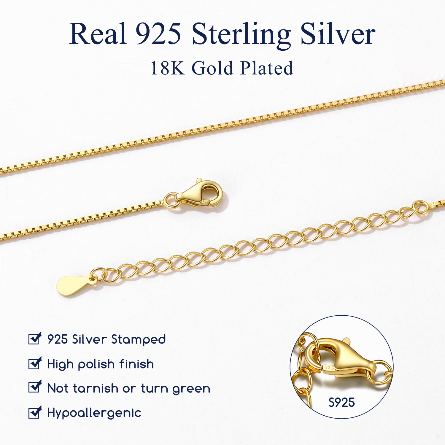 Sterling Silver ChicSilver Thin Silver Cable Chain Necklace