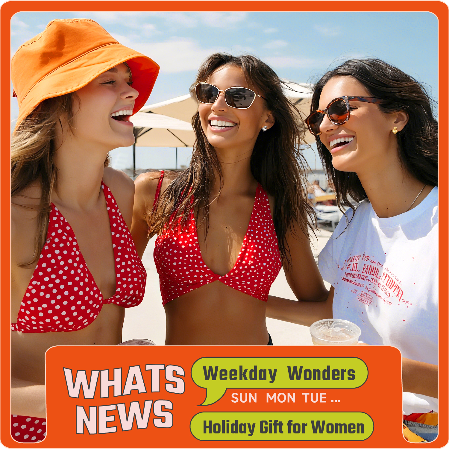 Two Heart Puffy Dangle Studs Earrings, Holiday Gift for Women