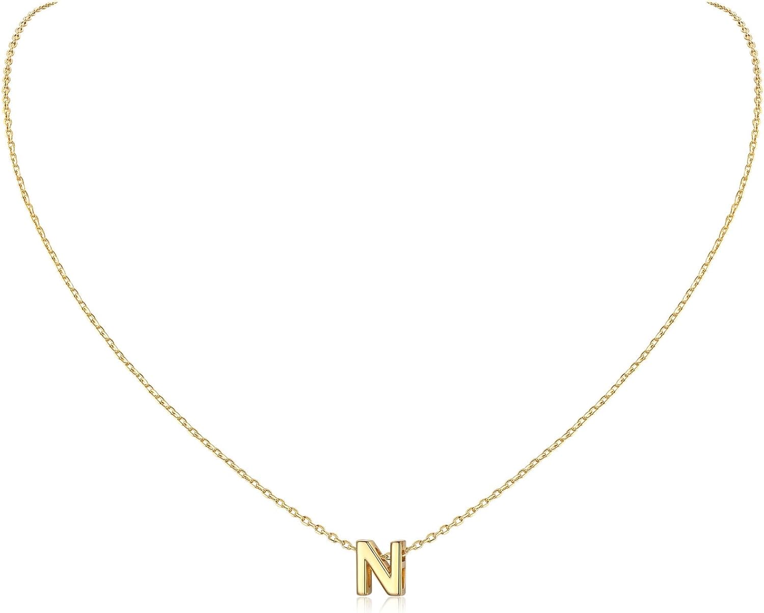 Initial Dainty Necklace for women, silver jewelry, A to Z  jewelry, gift idea