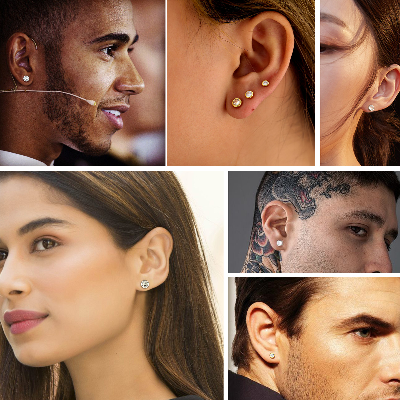 3PCS Minimalist Sparkling Cubic Zirconia Stud Earrings Set for Women, Ladies, Mother, Friends, girlfriend