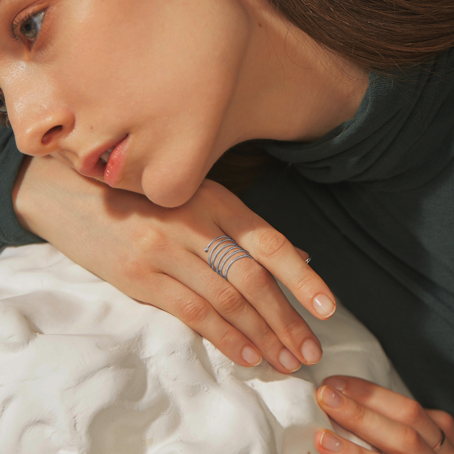 Adjustable Stacking Full Finger Knuckle Ring for Women, Ladies, Mother, Friends, girlfriend 