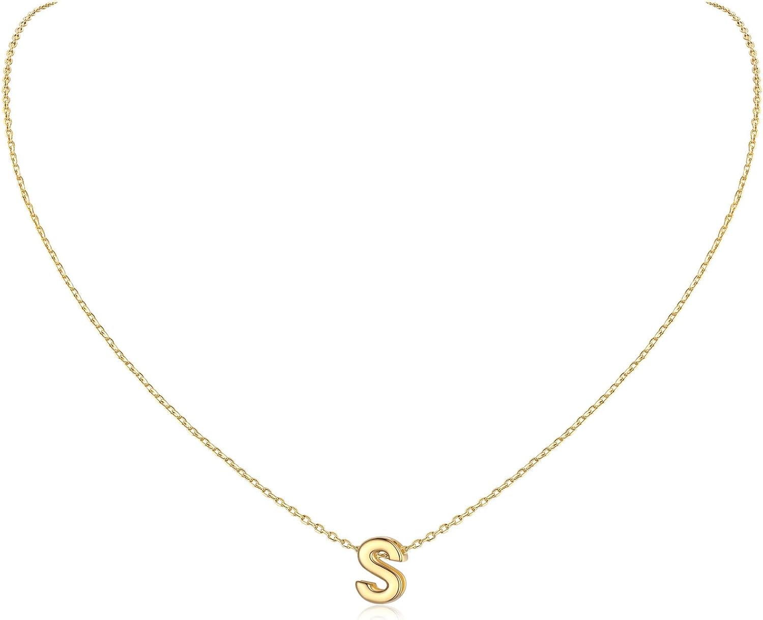 Initial Dainty Necklace for women, silver jewelry, A to Z  jewelry, gift idea