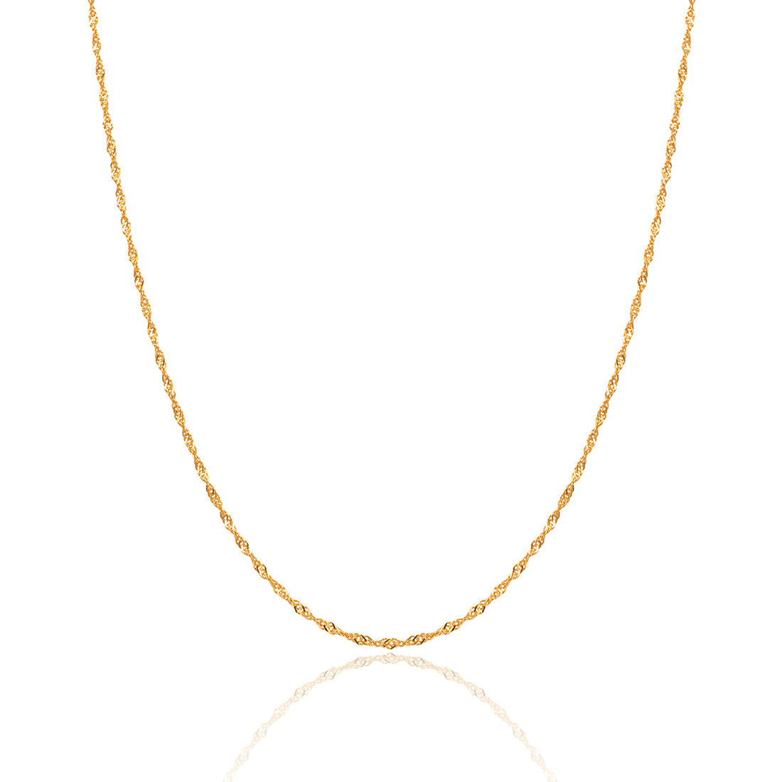 Sterling Silver Wave Chain For Women