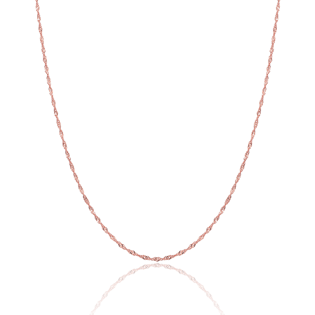 Sterling Silver Wave Chain For Women