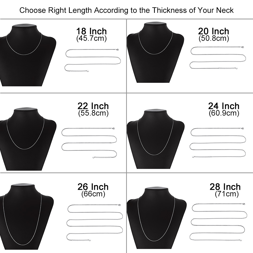 Sterling Silver 1.3mm Rope Chain Necklace for Women