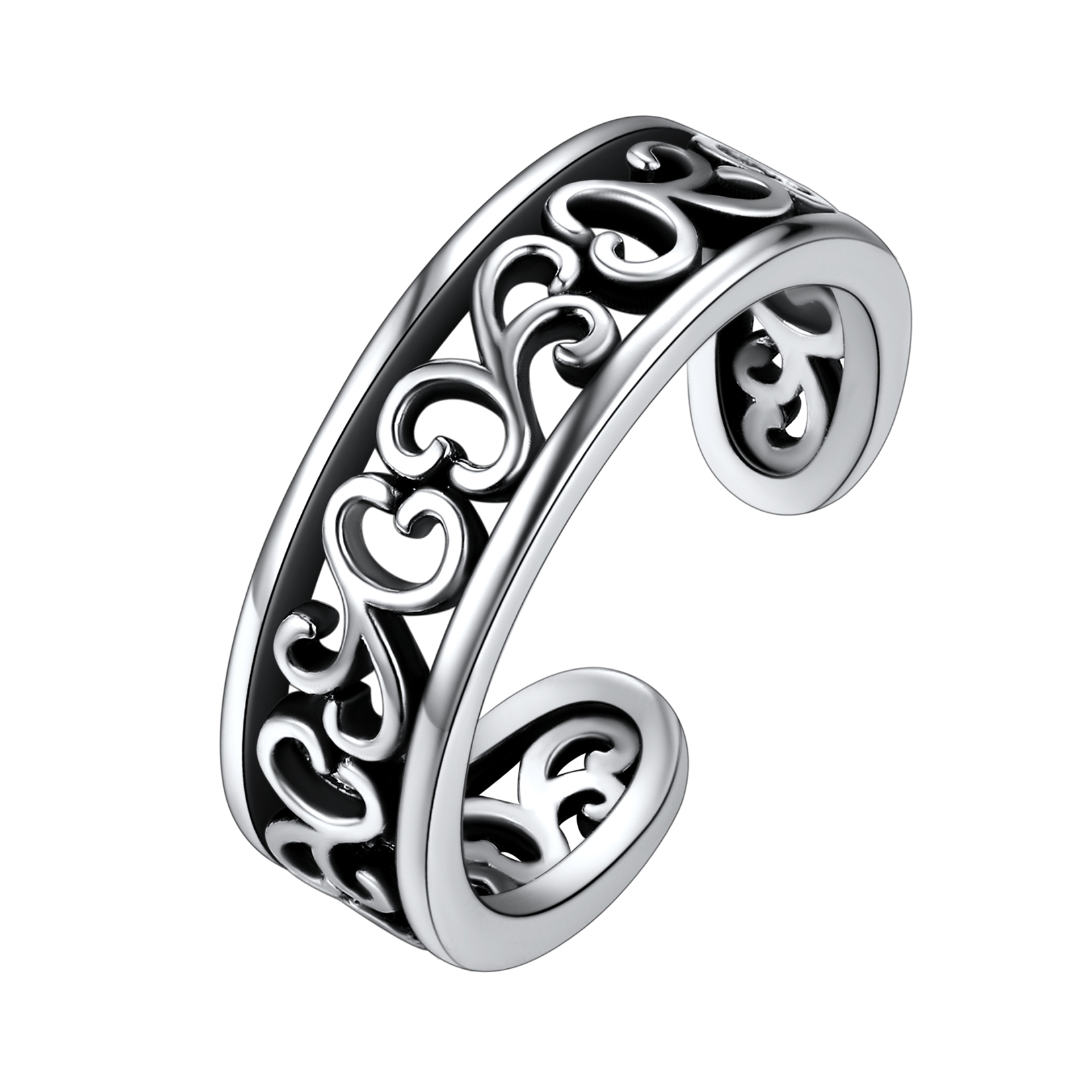 Simple Hollow Celtic Knot Adjustable Toe Band Ring 