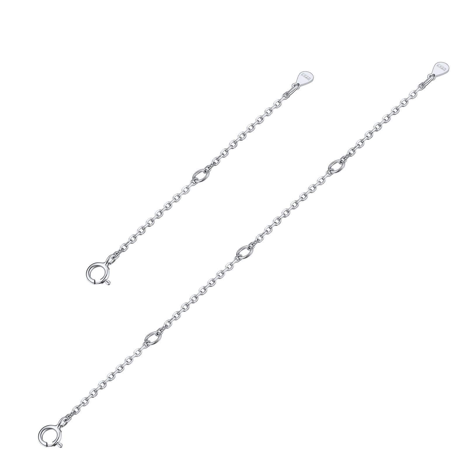Sterling Silver Chain Extender 2"&4" For Women