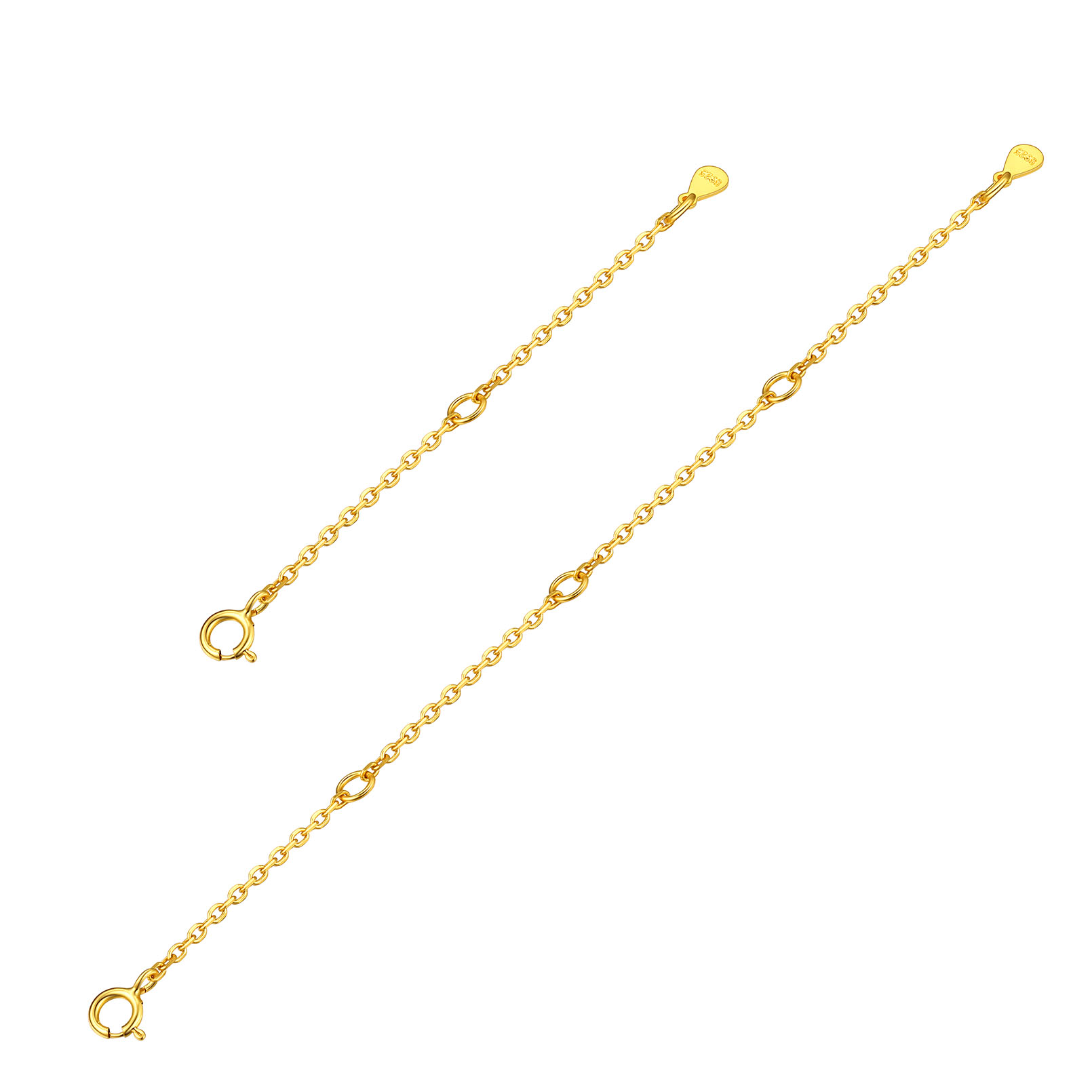 Sterling Silver Chain Extender 2"&4" For Women