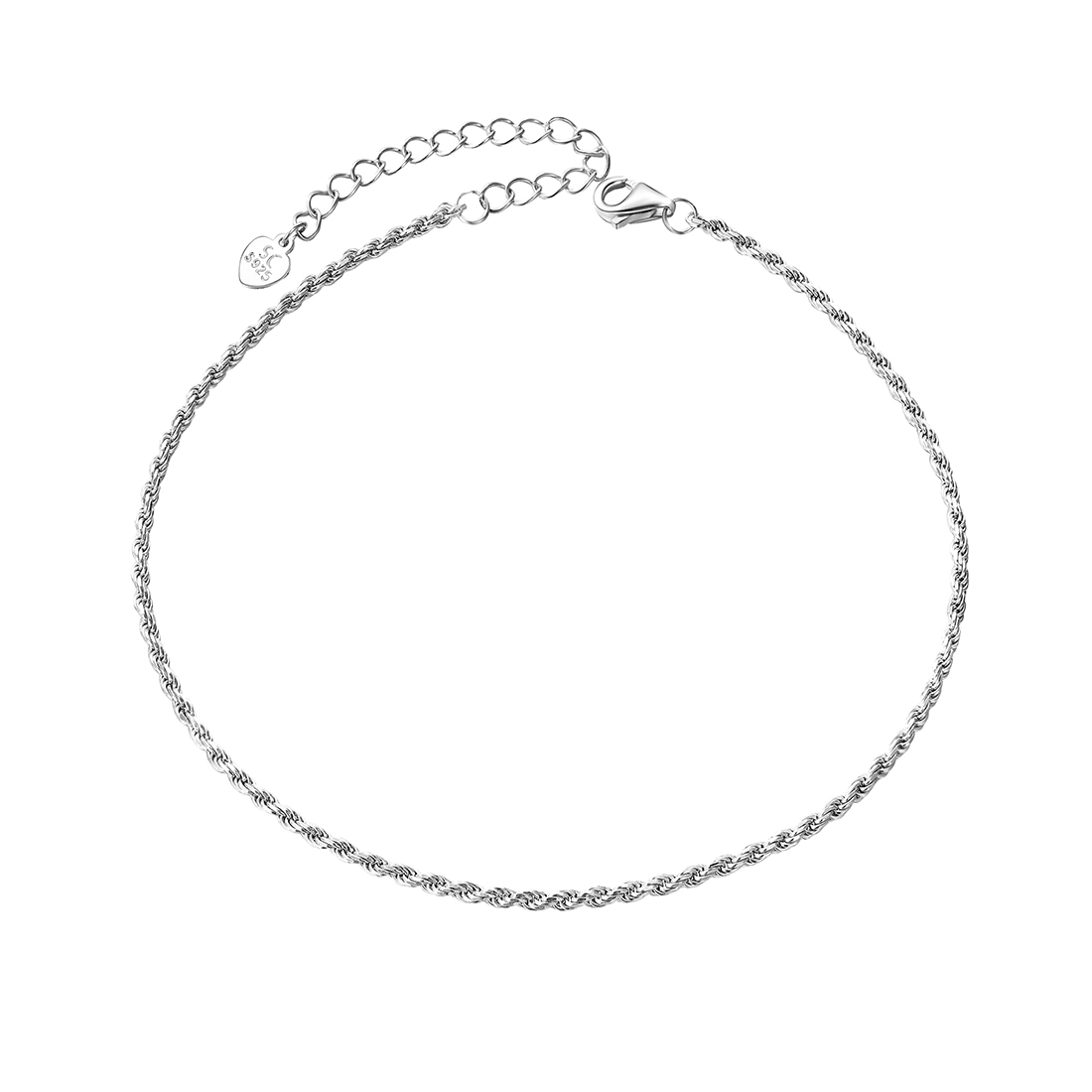 Twist Rope Chain 1.6mm wide Anklets
