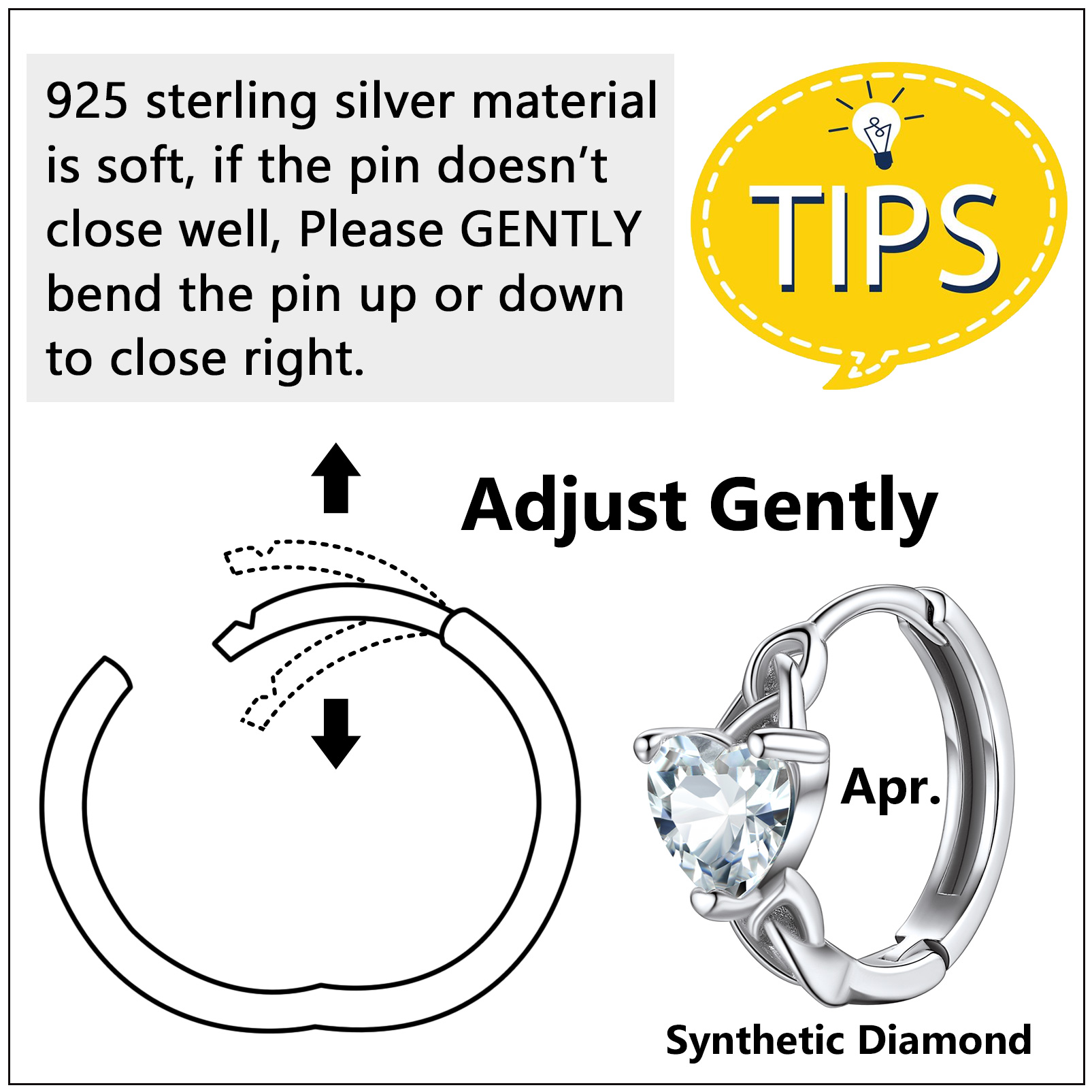 Sterling Silver Celtic Knot Sterling Silver Birthstone Hoop Earrings 