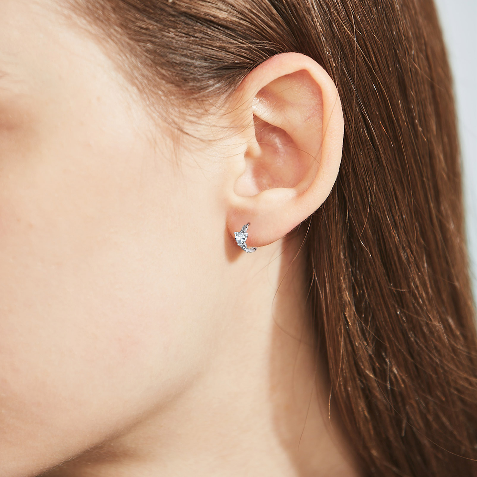 Celtic Knot Sterling Silver Birthstone Hoop Earrings for Women