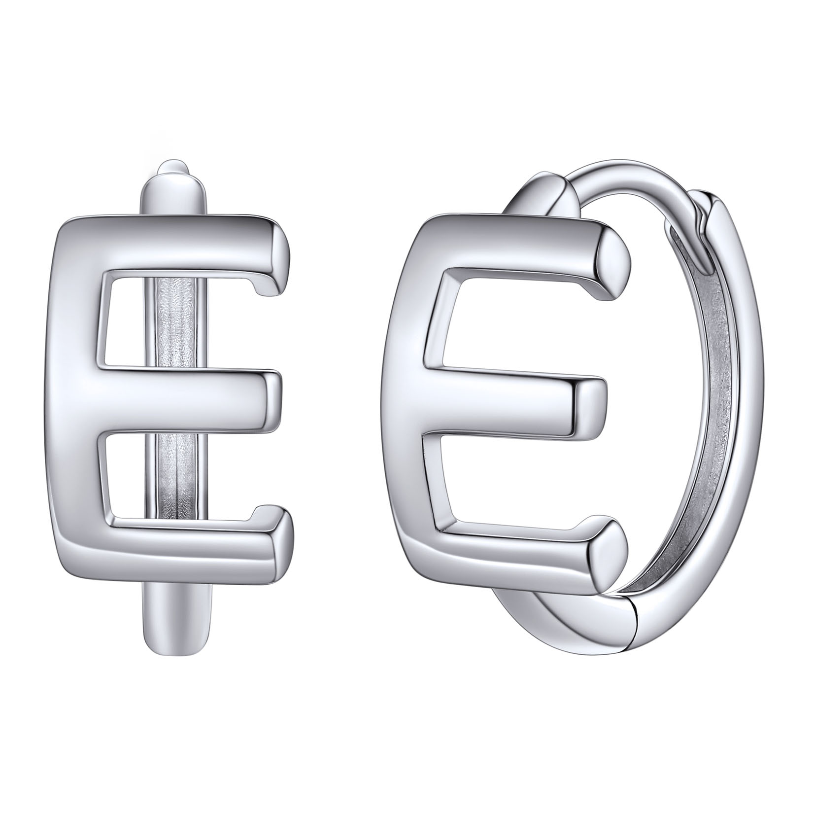 Stackable Initial Hoop Earrings