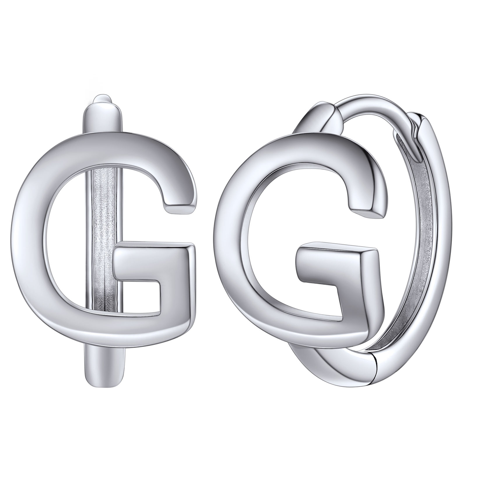 Stackable Initial Hoop Earrings