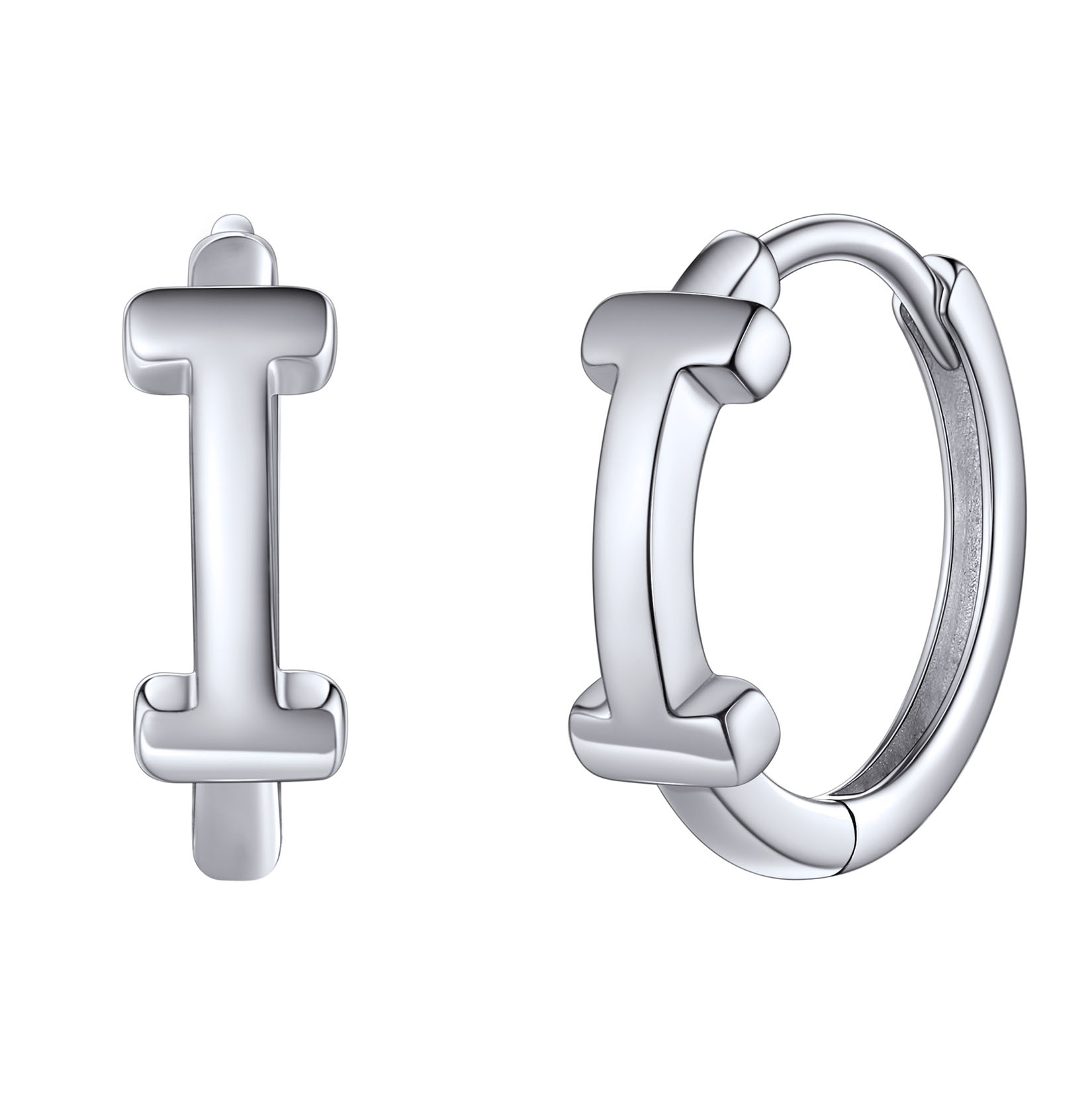Stackable Initial Hoop Earrings