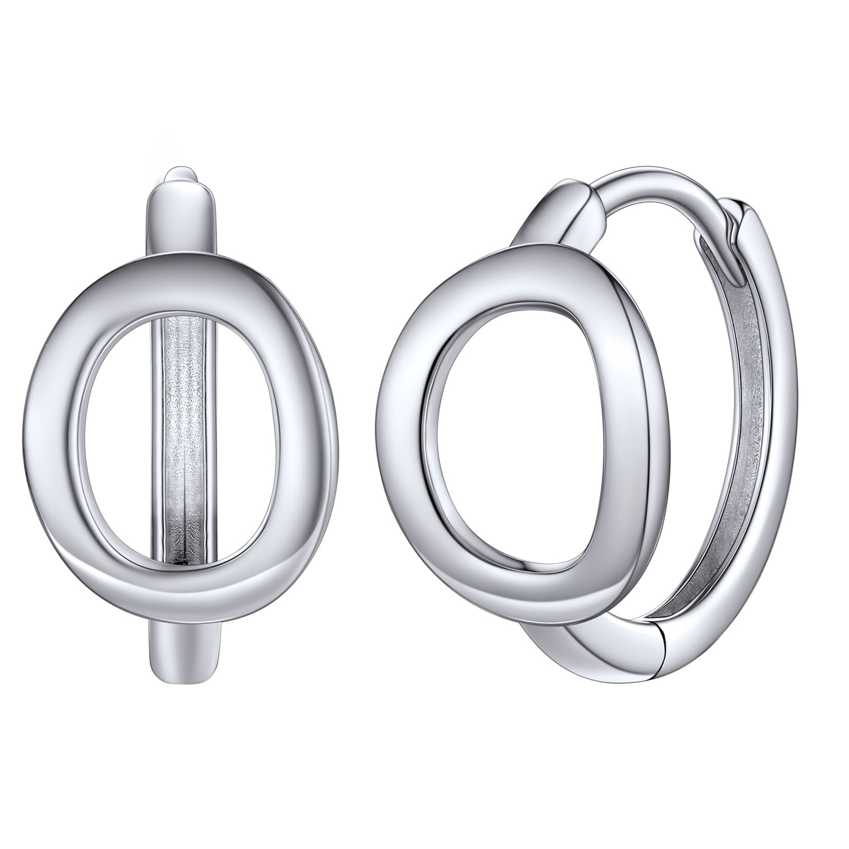 Stackable Initial Hoop Earrings