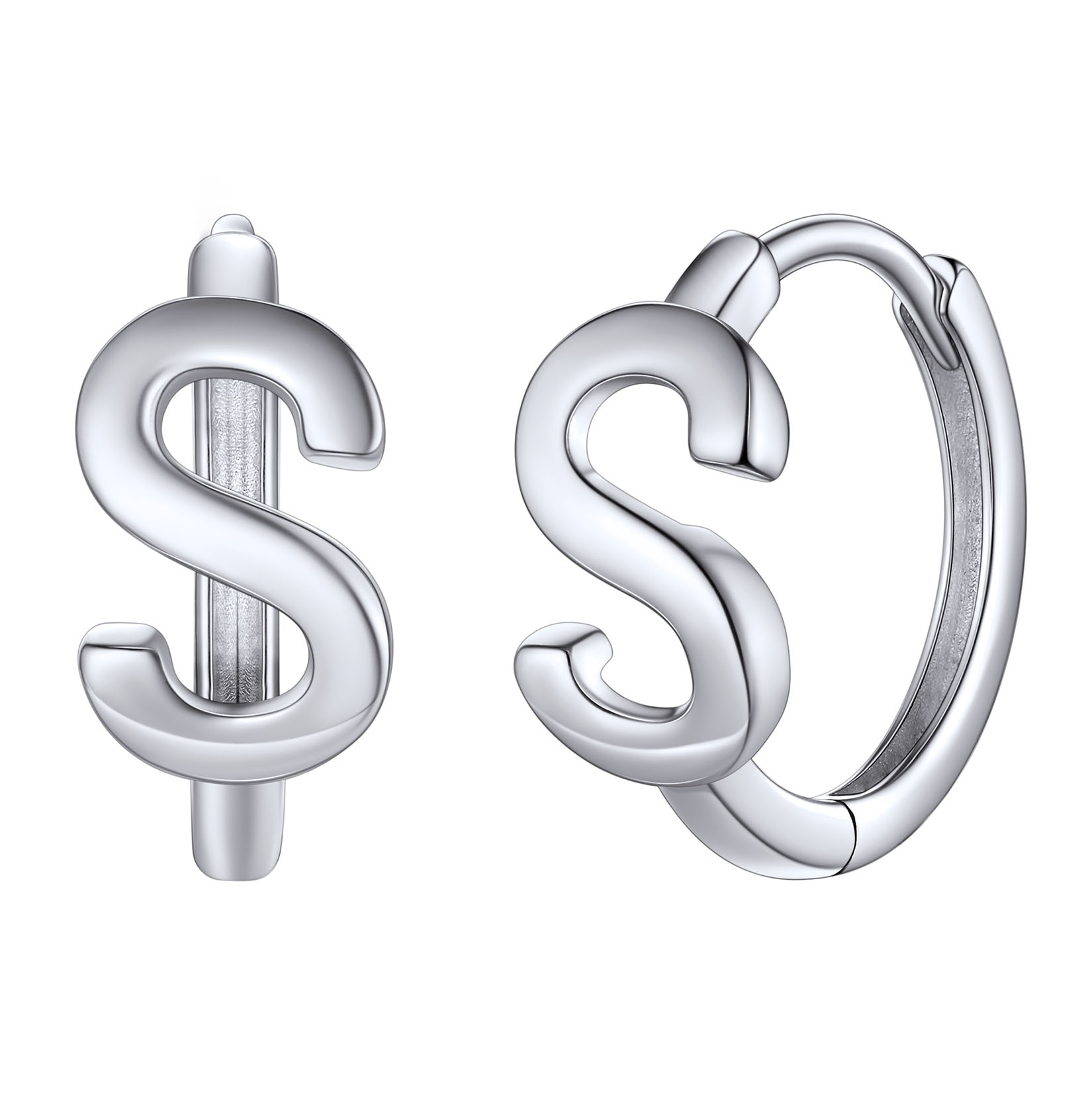 Stackable Initial Hoop Earrings