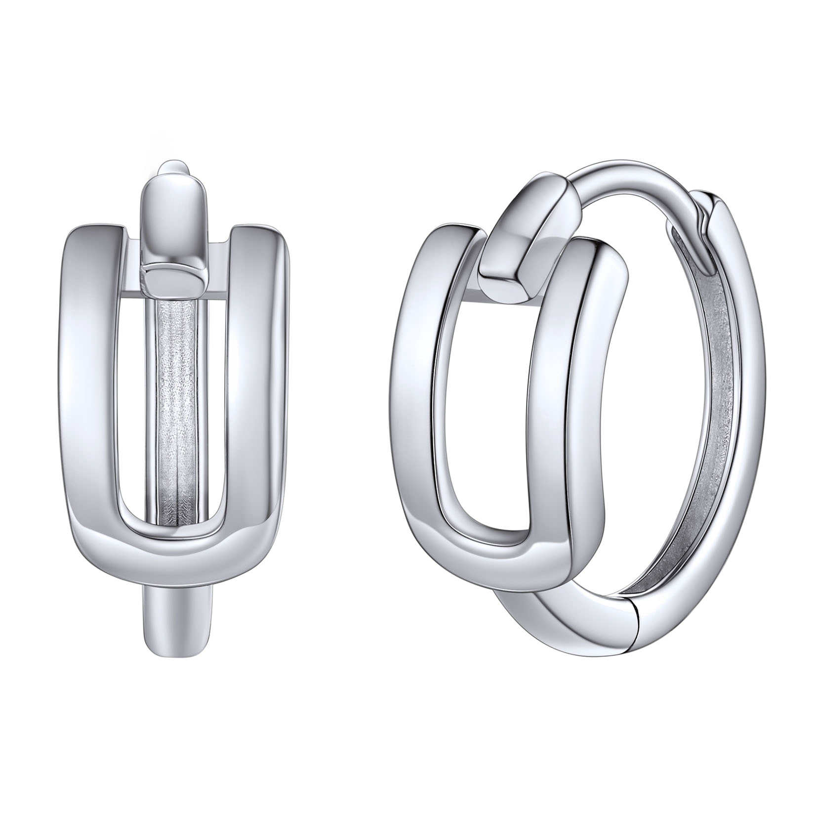 Stackable Initial Hoop Earrings