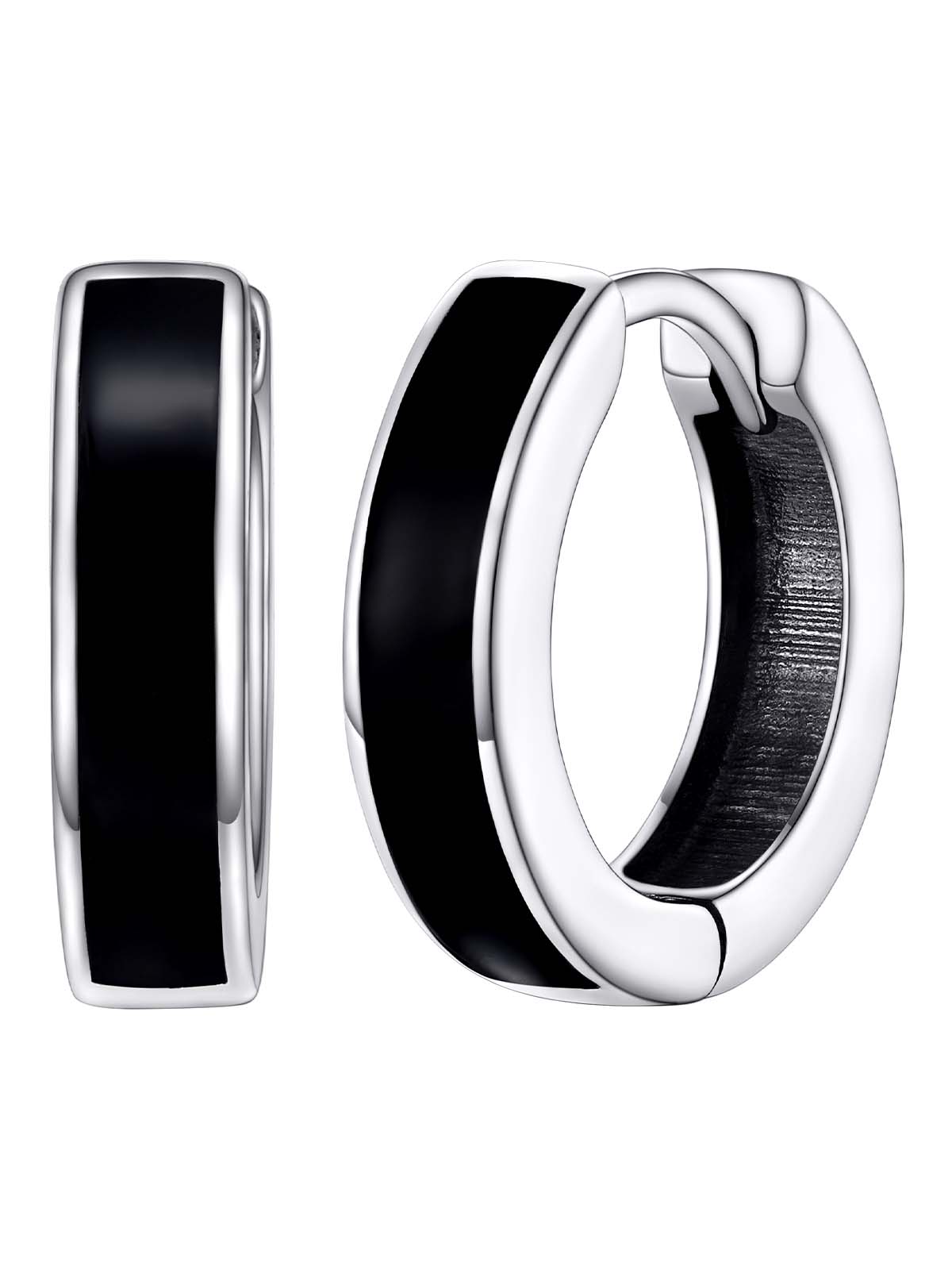 Hypoallergenic Lightweight Hoop Earrings,Silver Colors