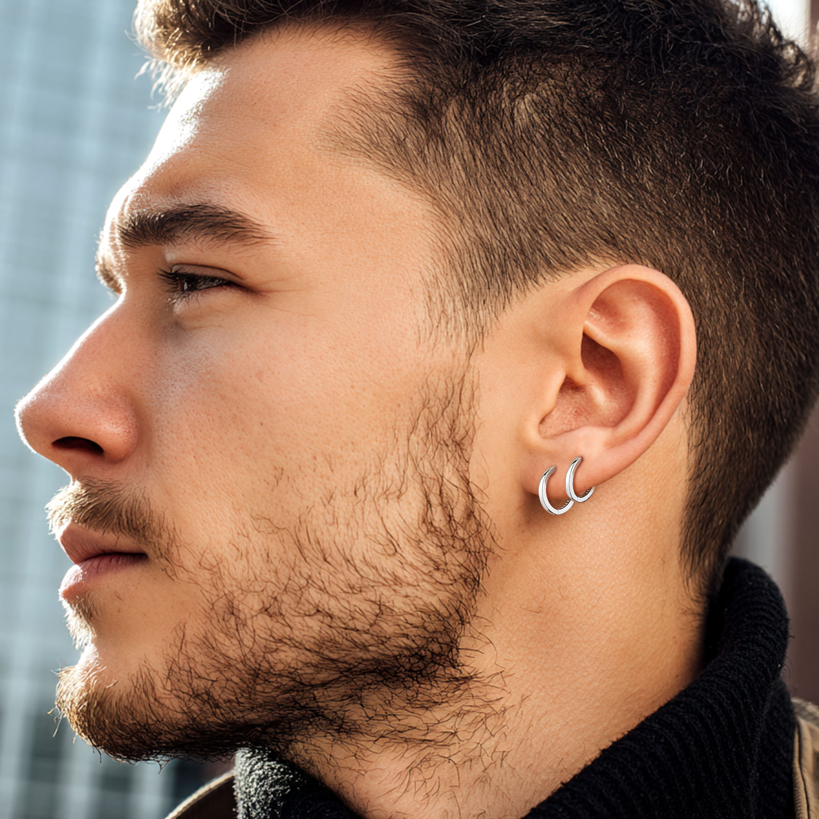 Tiny Cartilage Huggie Hoop Earrings