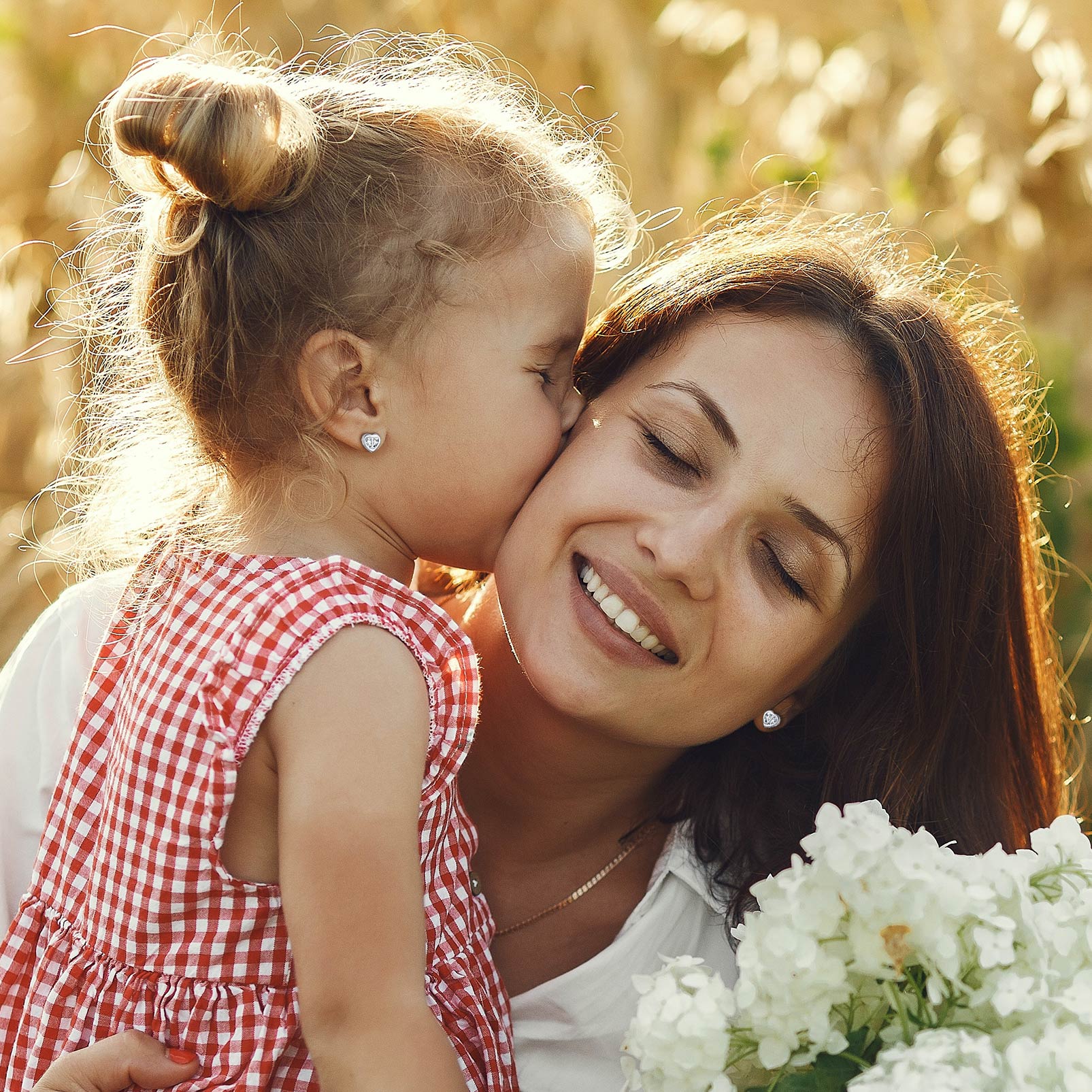 Love Heart Initial Cubic Zirconia Stud Earrings for Women, Ladies, Couples, girlfriend, wife