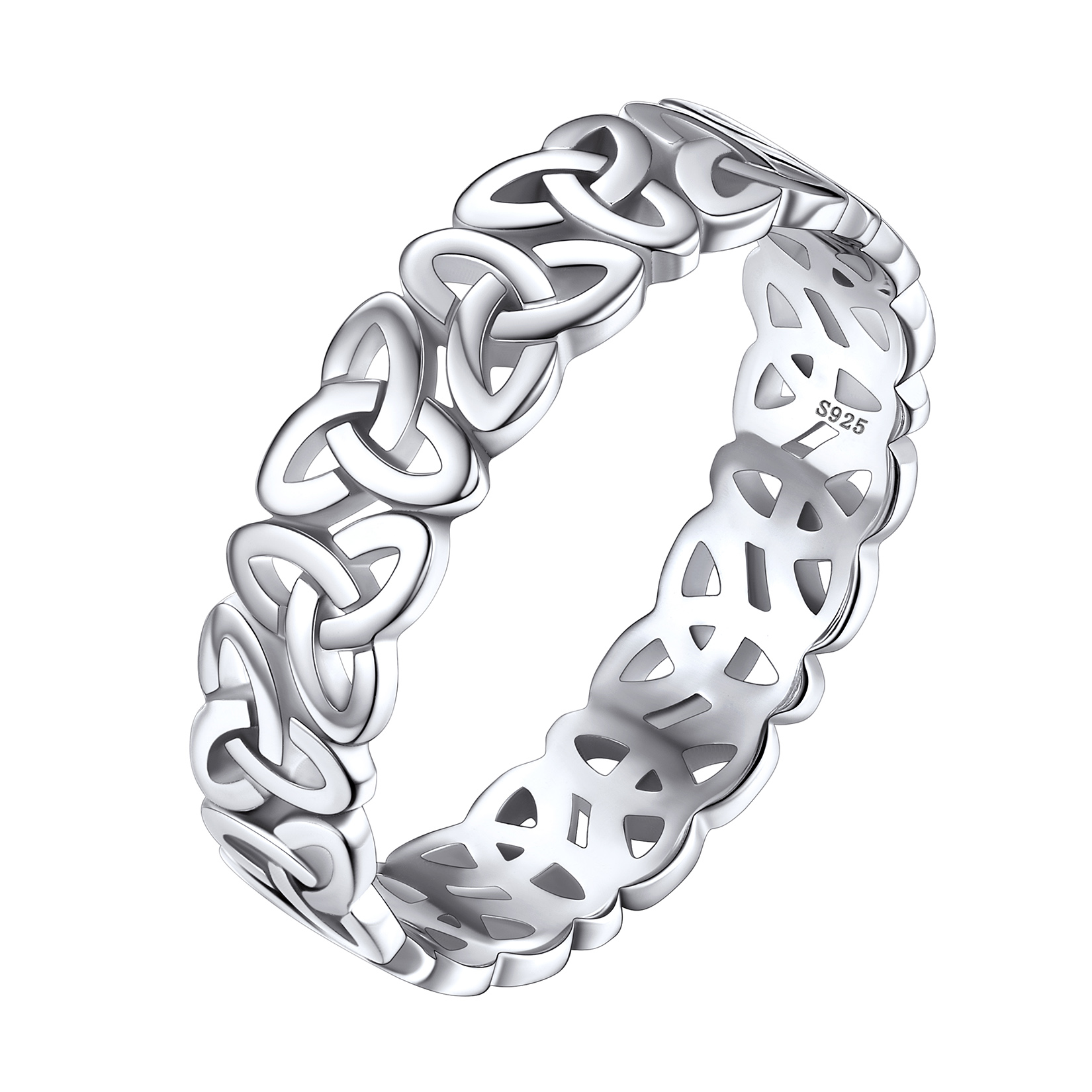 Celtic Knot Eternity Irish Love Wedding Engagement Rings