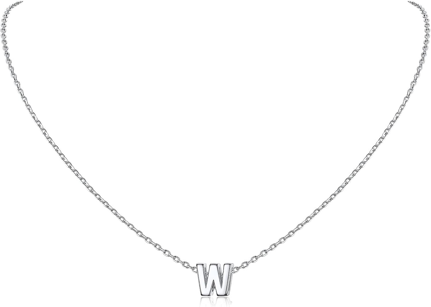 Initial Dainty Necklace for women, silver jewelry, A to Z  jewelry, gift idea