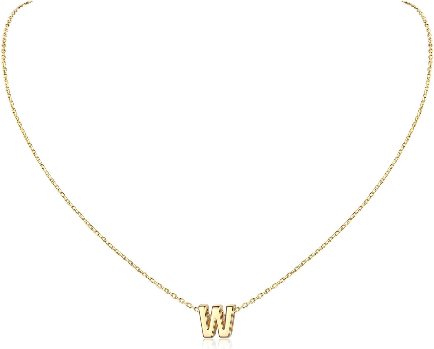 Initial Dainty Necklace for women, silver jewelry, A to Z  jewelry, gift idea