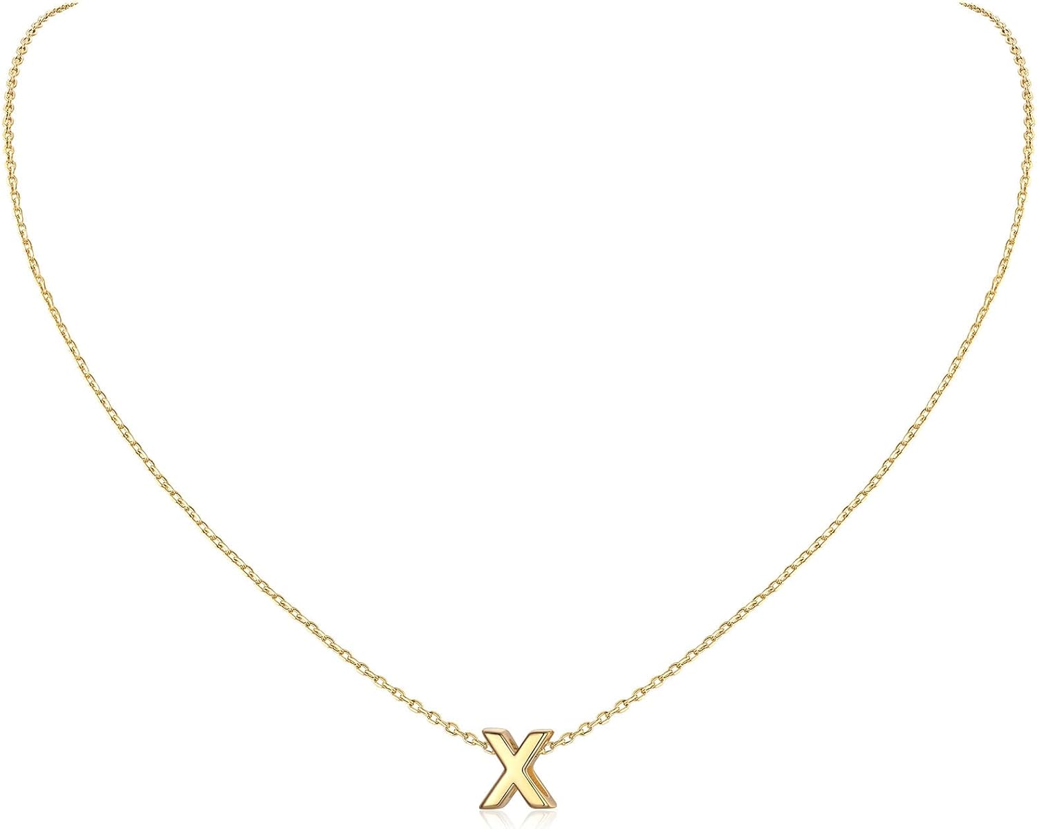 Initial Dainty Necklace for women, silver jewelry, A to Z  jewelry, gift idea